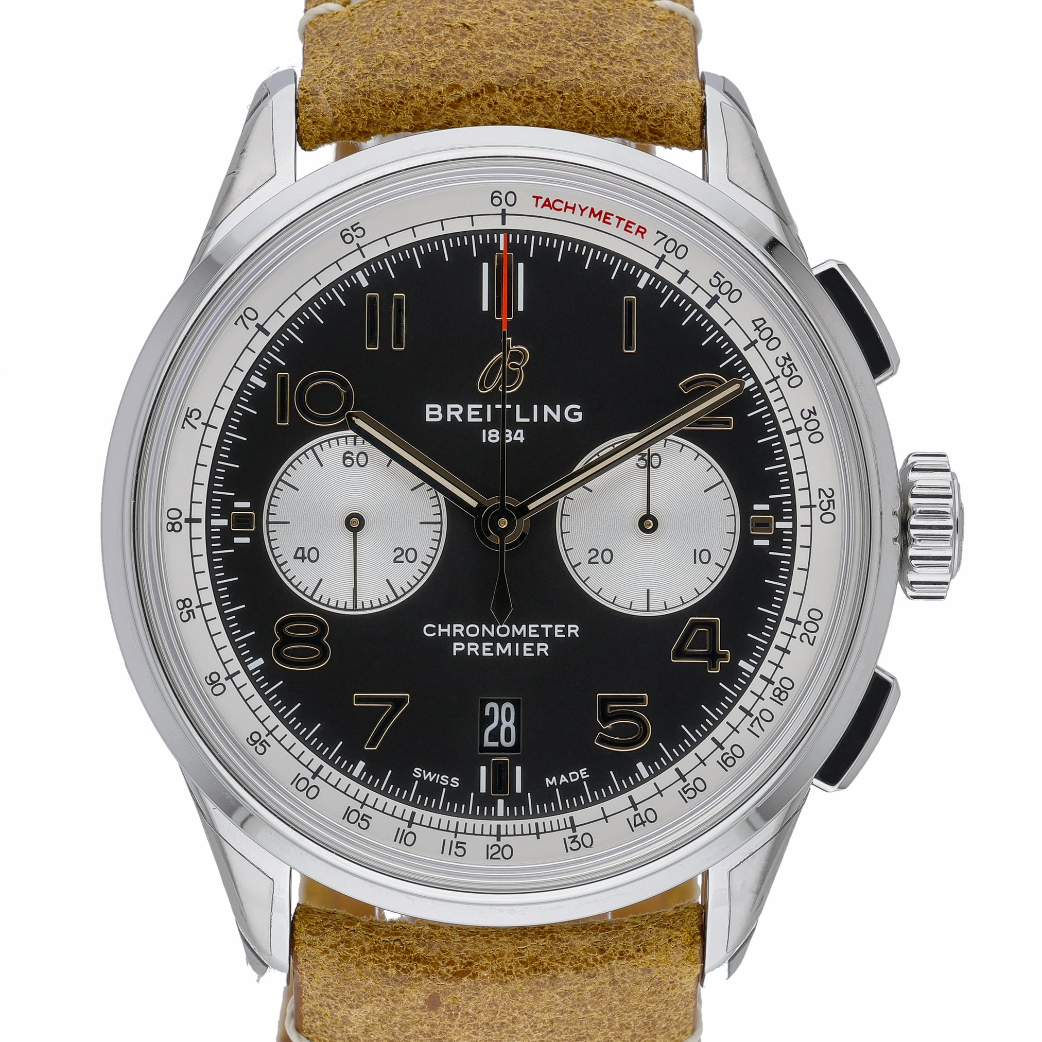 Breitling Premier B01 Chronograph 42 AB0118A21B1X1 Black Dial at Sonning Vintage Watches