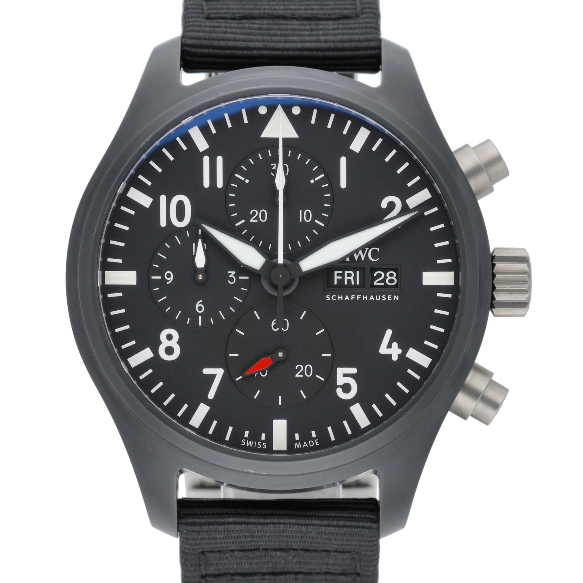 Iwc Pilot Chronograph Top Gun IW389101 Black Dial at Sonning Vintage Watches