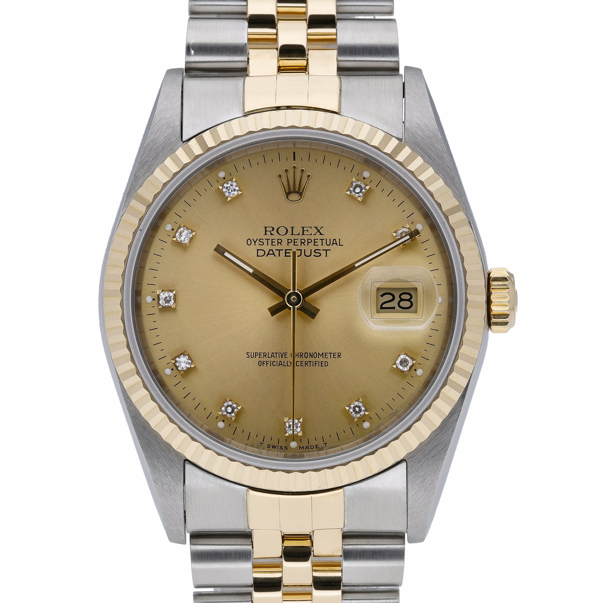 Rolex Datejust 16233 Champagne Dial at Sonning Vintage Watches