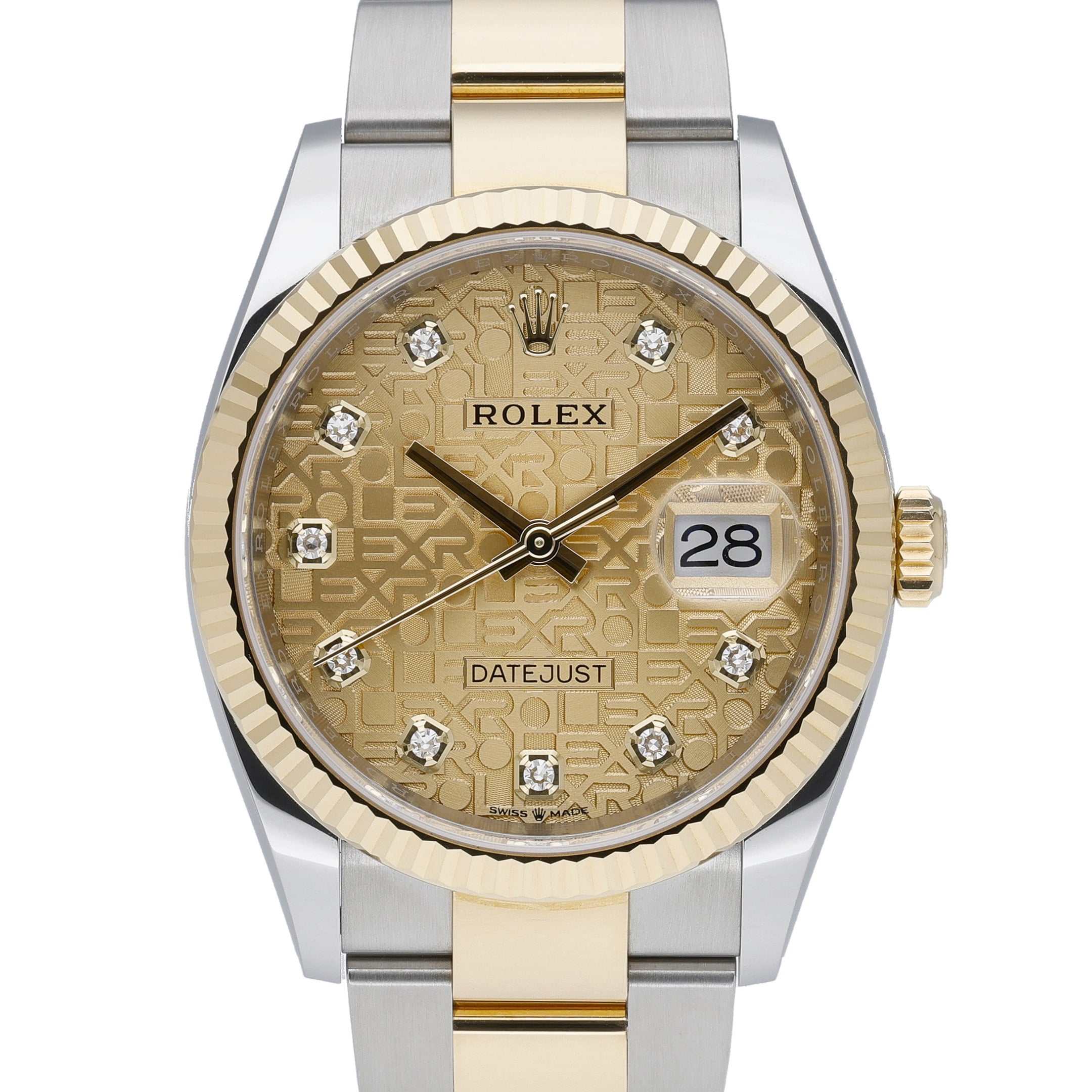 Rolex Datejust 36 126233 Champagne Diamond Dial at Sonning Vintage Watches
