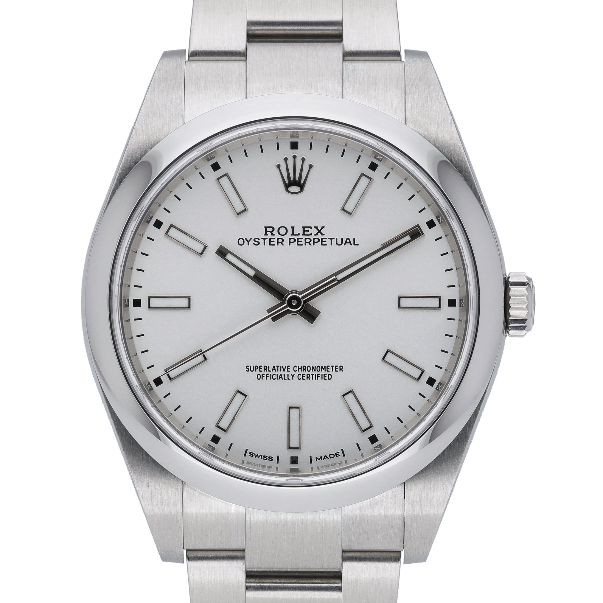Rolex Oyster Perpetual 39 114300 White Dial at Sonning Vintage Watches
