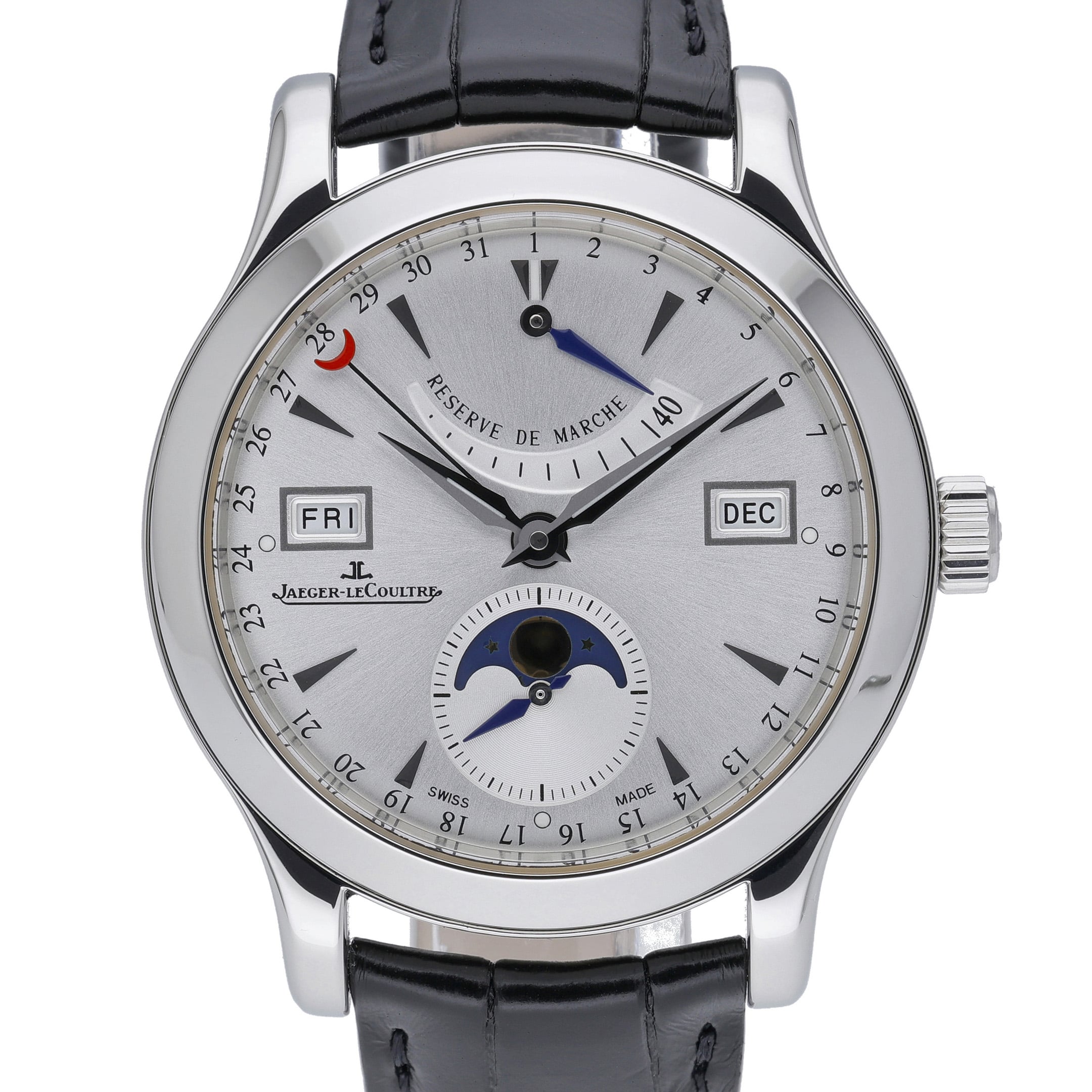 Jaeger-Lecoultre Master Calendar 147.8.41.S Silver Dial at Sonning Vintage Watches