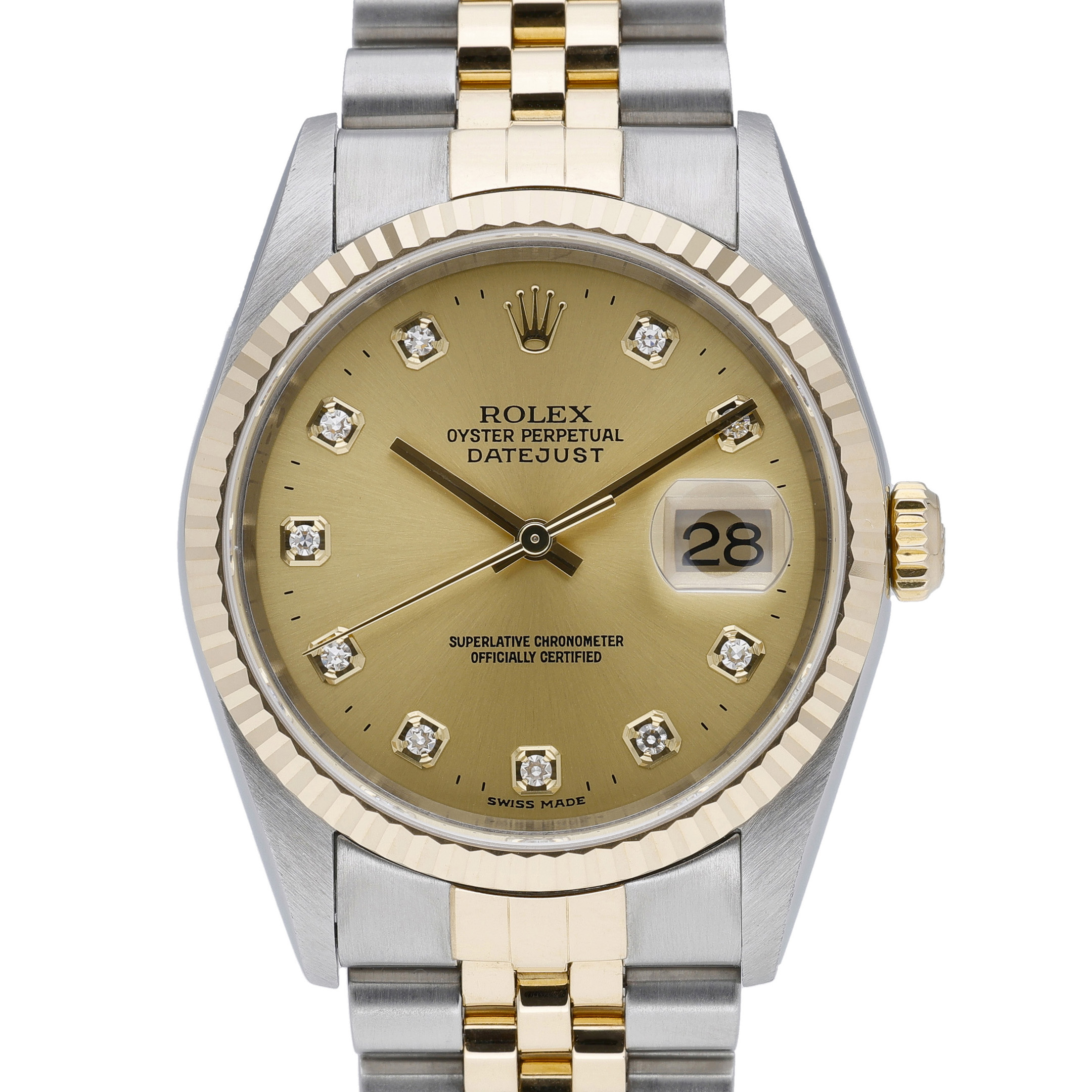 Rolex Datejust 16233 Champagne Dial at Sonning Vintage Watches