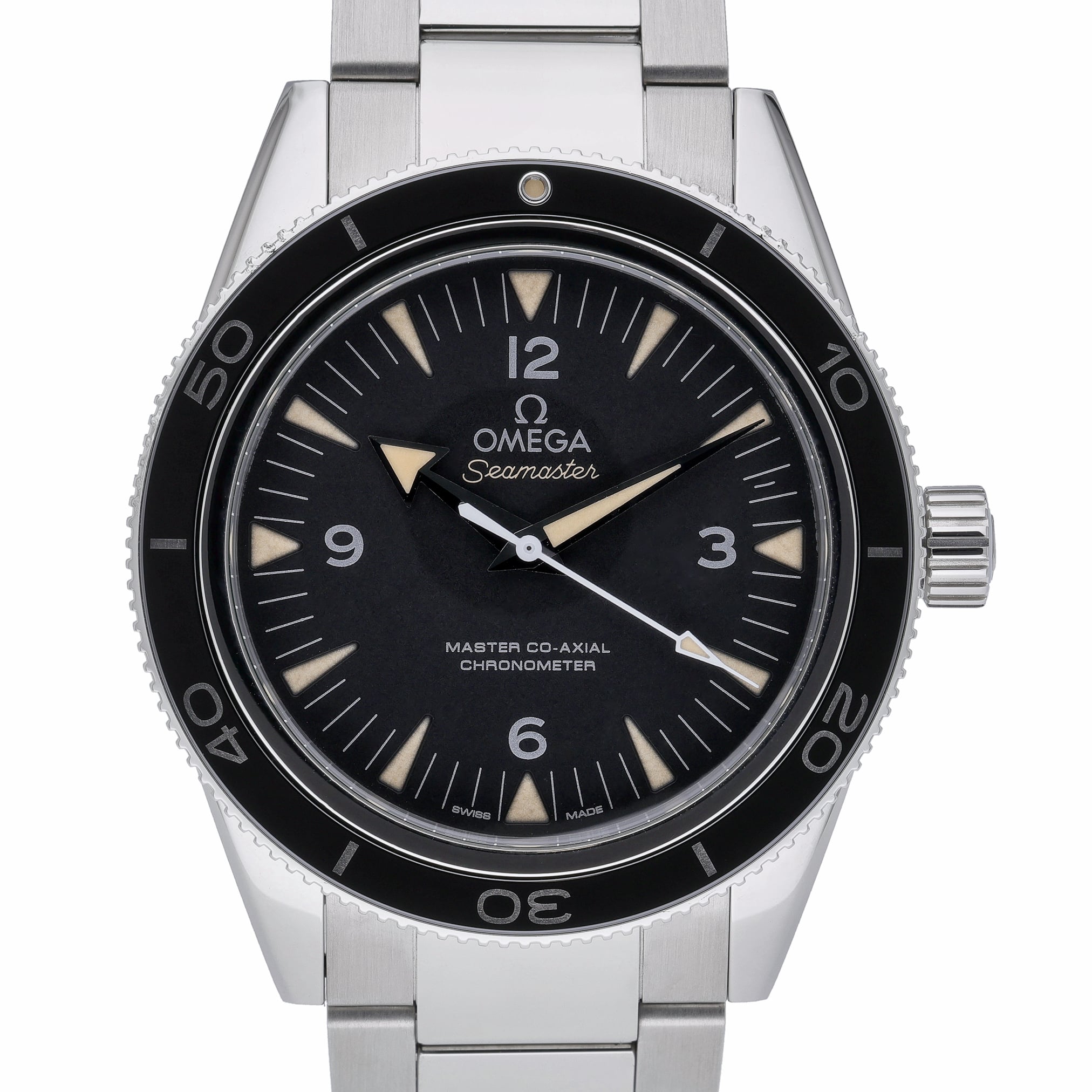 Omega Seamaster 300 233.30.41.21.01.001 Black Dial at Sonning Vintage Watches