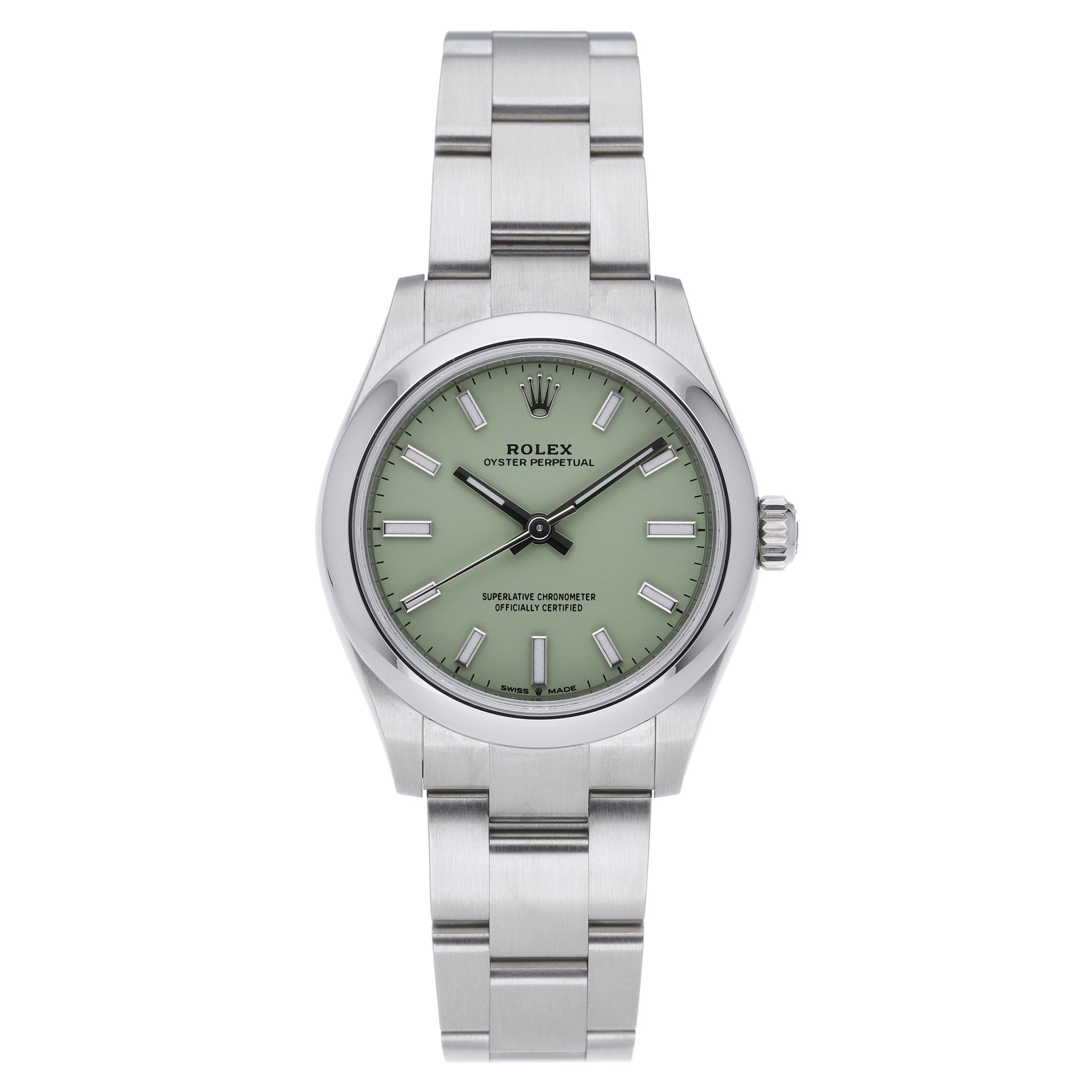 Rolex Oyster Perpetual 31 277200 Pistachio Dial at Sonning Vintage Watches