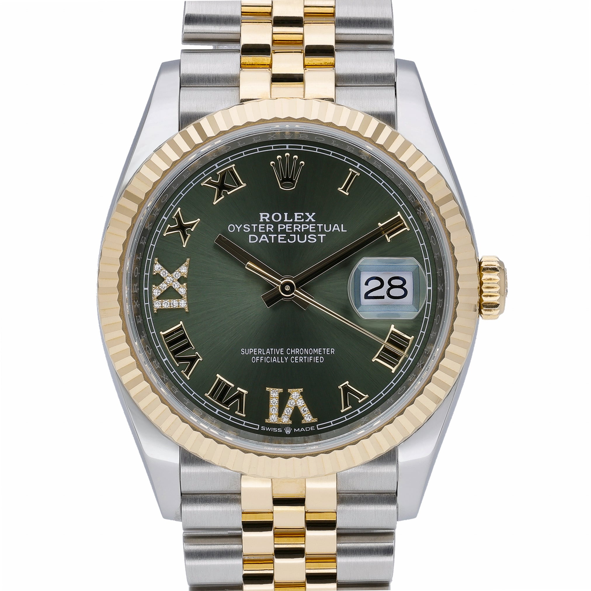 Rolex Datejust  126233 Green Dial at Sonning Vintage Watches