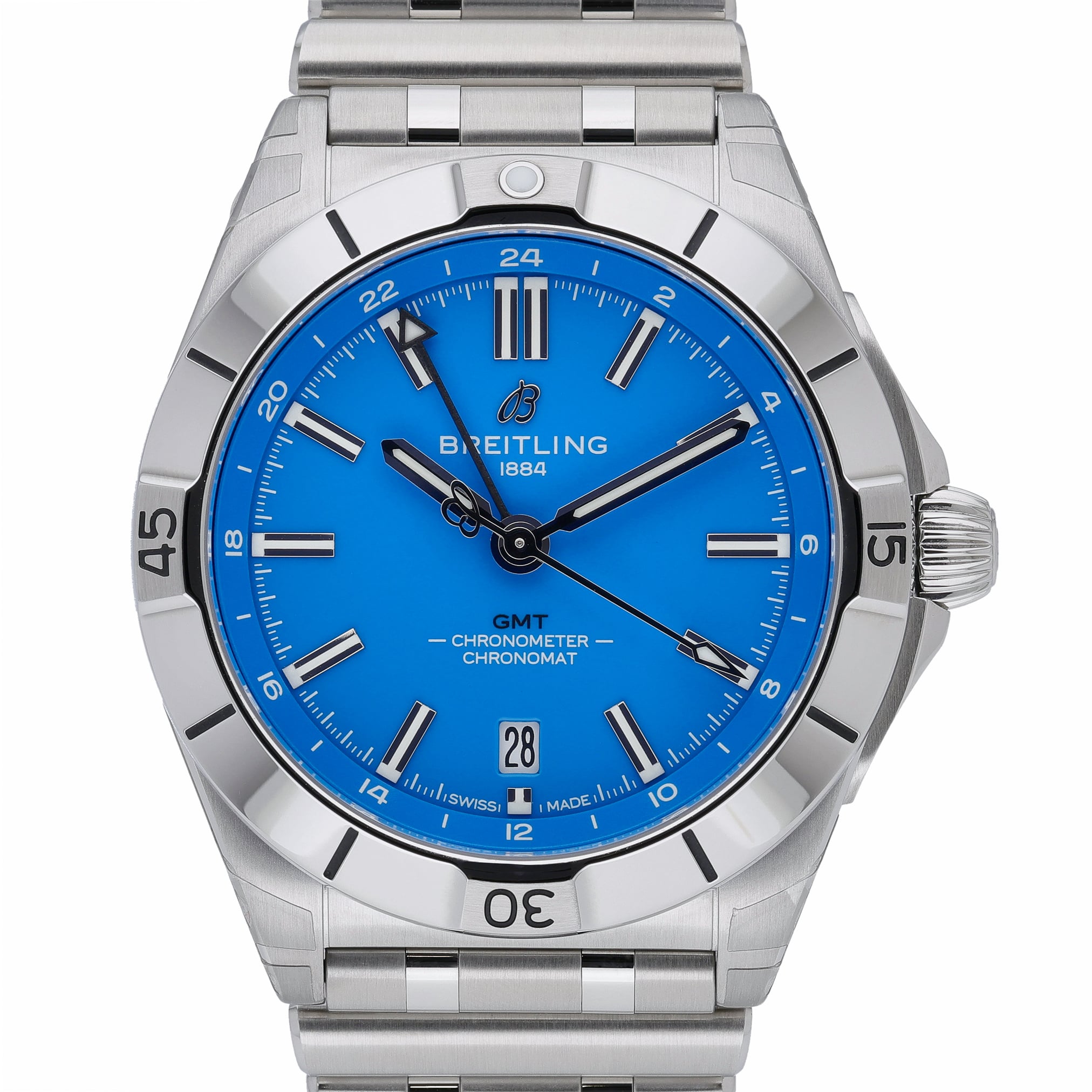 Breitling Chronomat Gmt A32398 Blue Dial at Sonning Vintage Watches