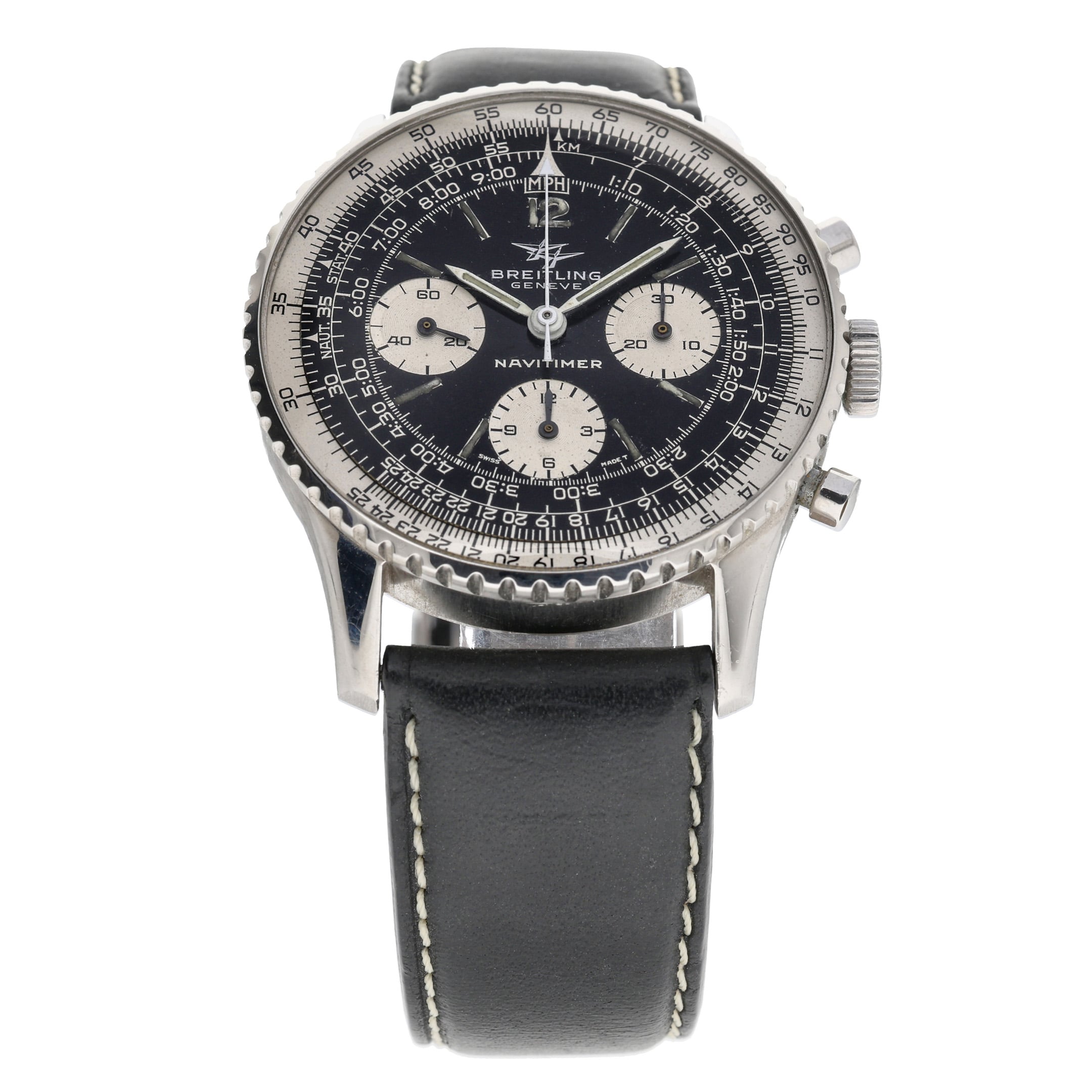 Breitling Navitimer 806 with 41mm Steel case and Black dial