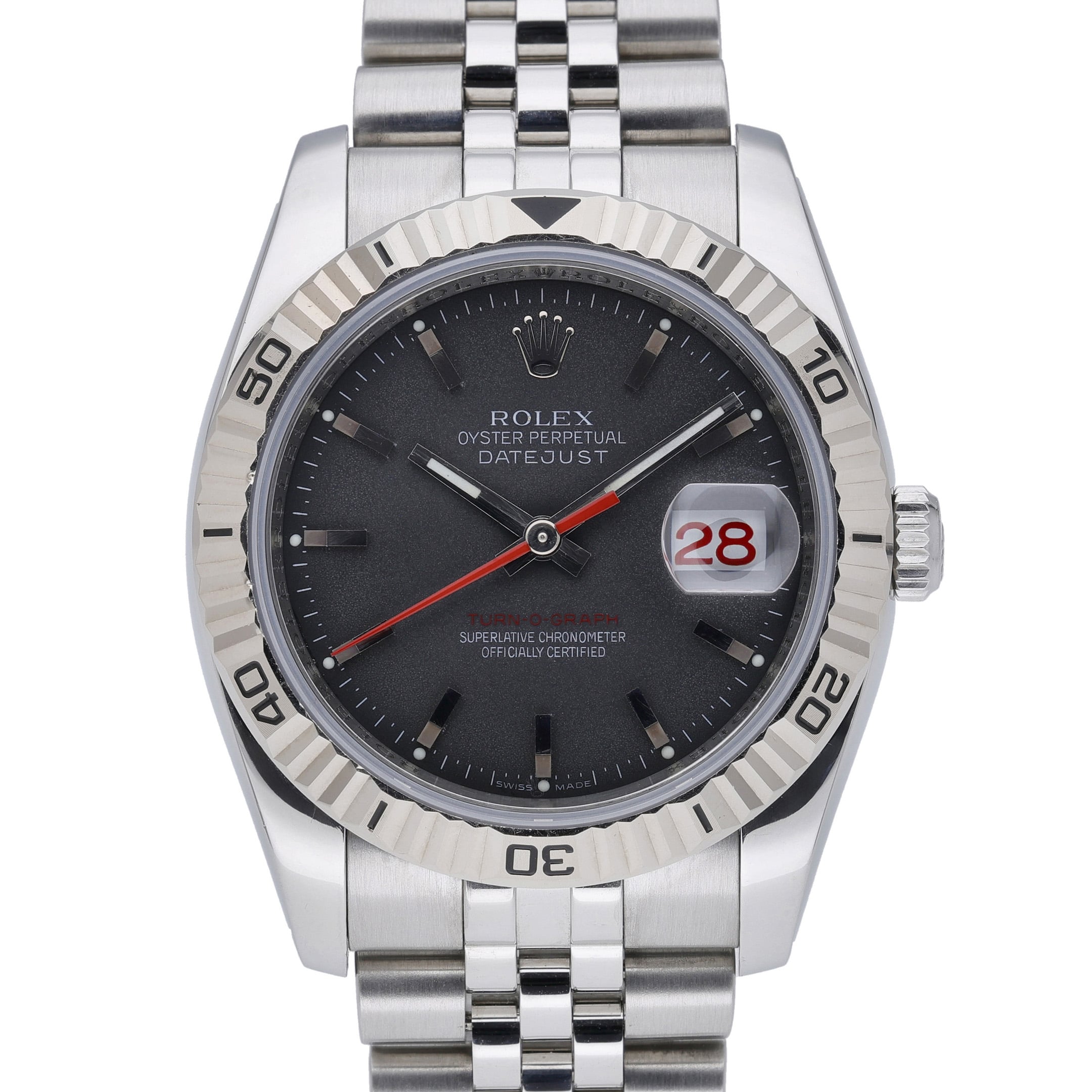 Rolex Datejust Turn-O-Graph 116264 Black Dial at Sonning Vintage Watches