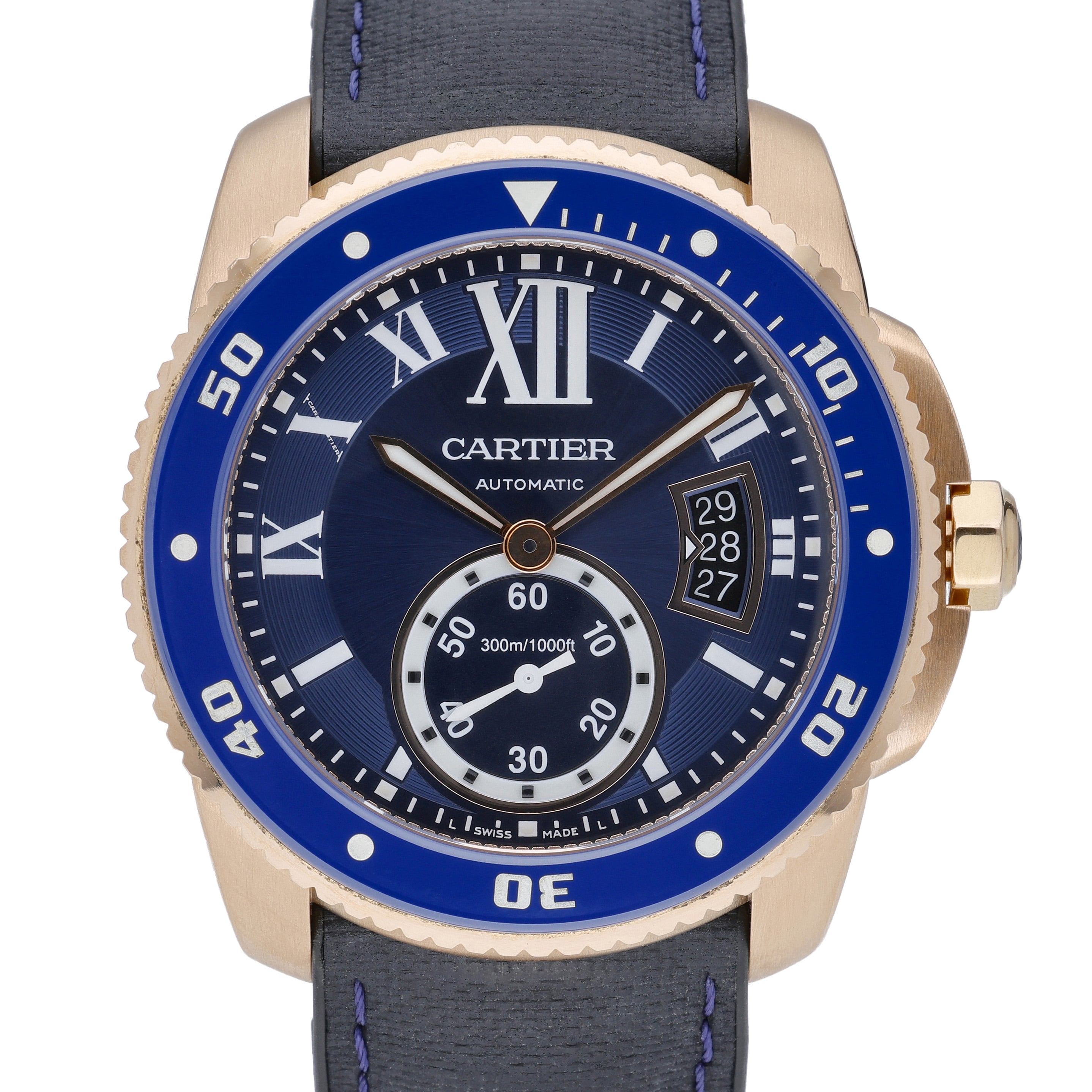 Cartier Calibre De Cartier Diver 3730 Blue Dial at Sonning Vintage Watches