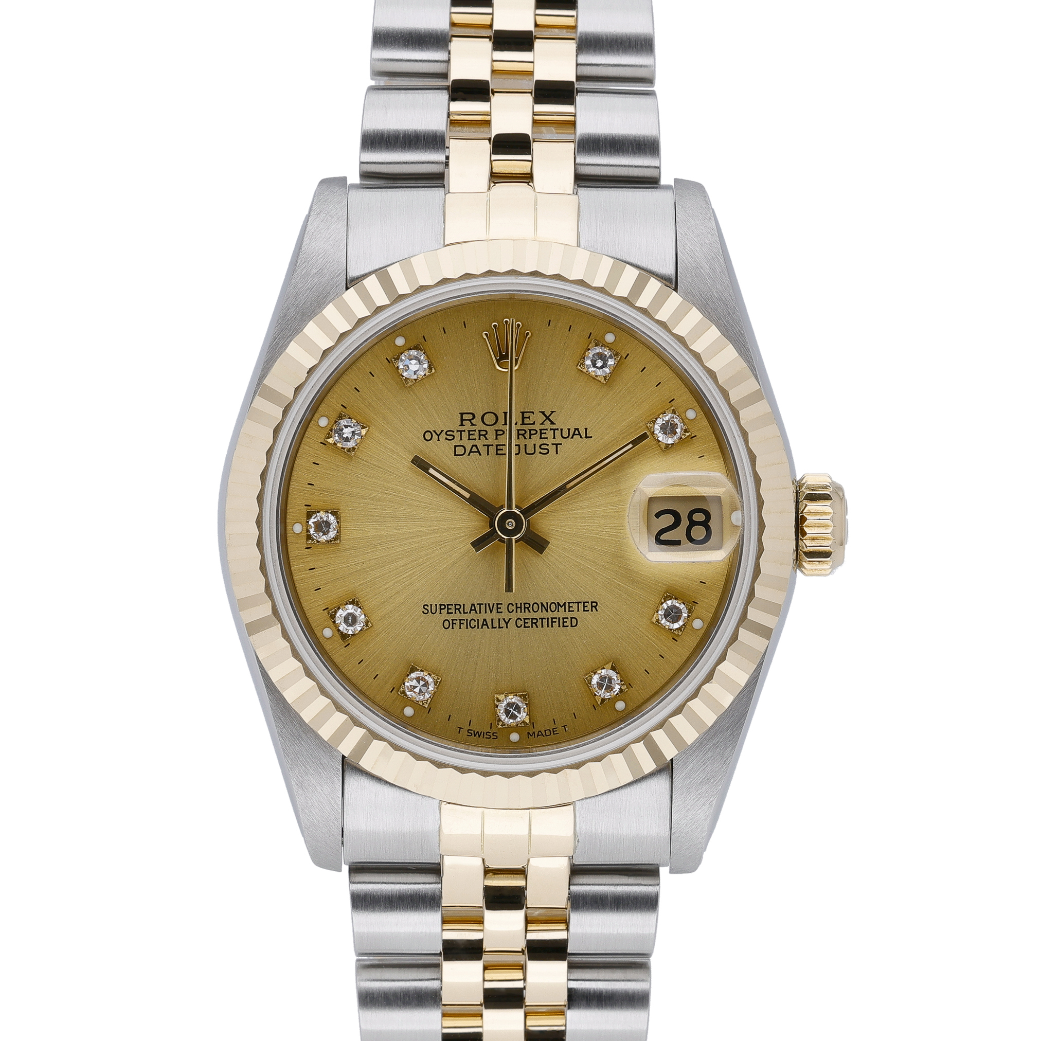 Rolex Datejust 68273 Champagne Dial at Sonning Vintage Watches