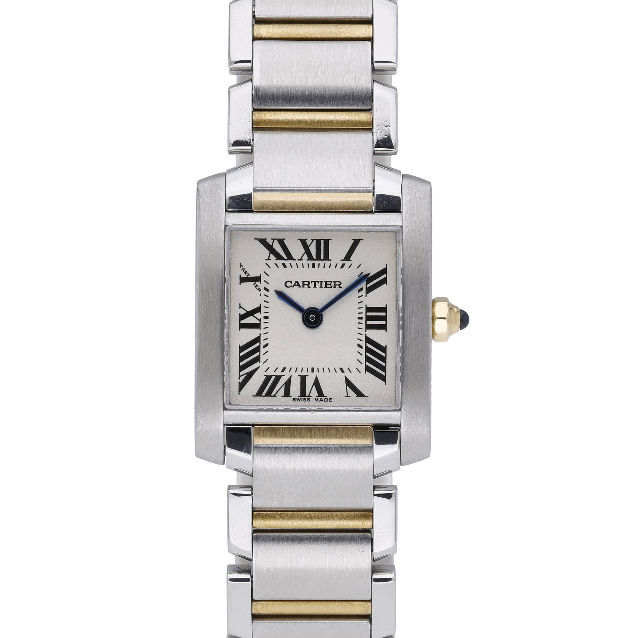 Cartier Tank Francaise 2384 White Dial at Sonning Vintage Watches