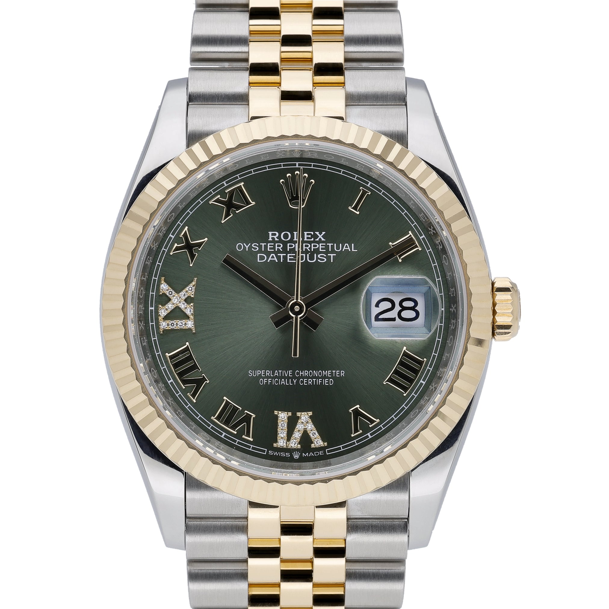Rolex Datejust 126233 Green Dial at Sonning Vintage Watches