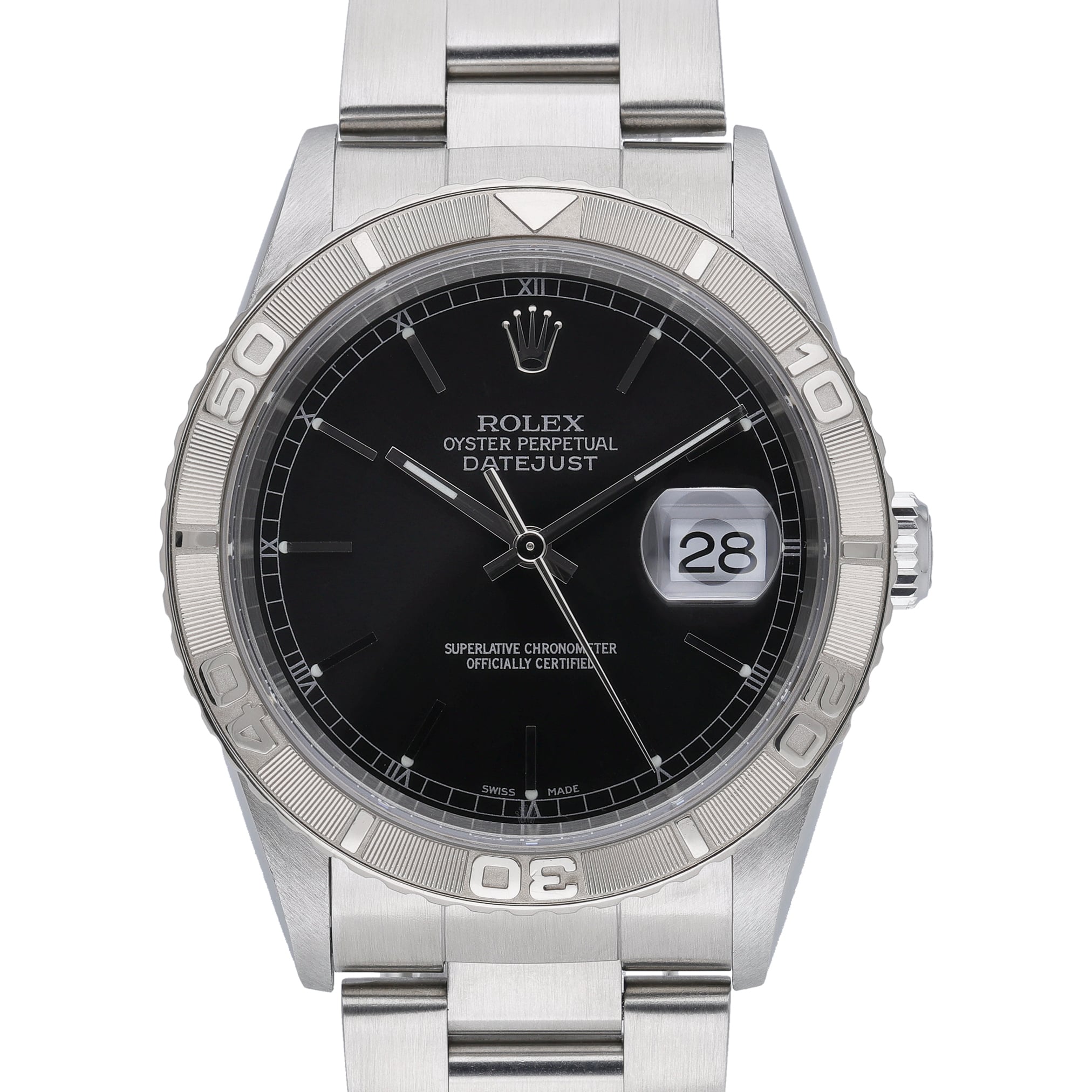 Rolex Datejust Turn-O-Graph 16264 Black Dial at Sonning Vintage Watches