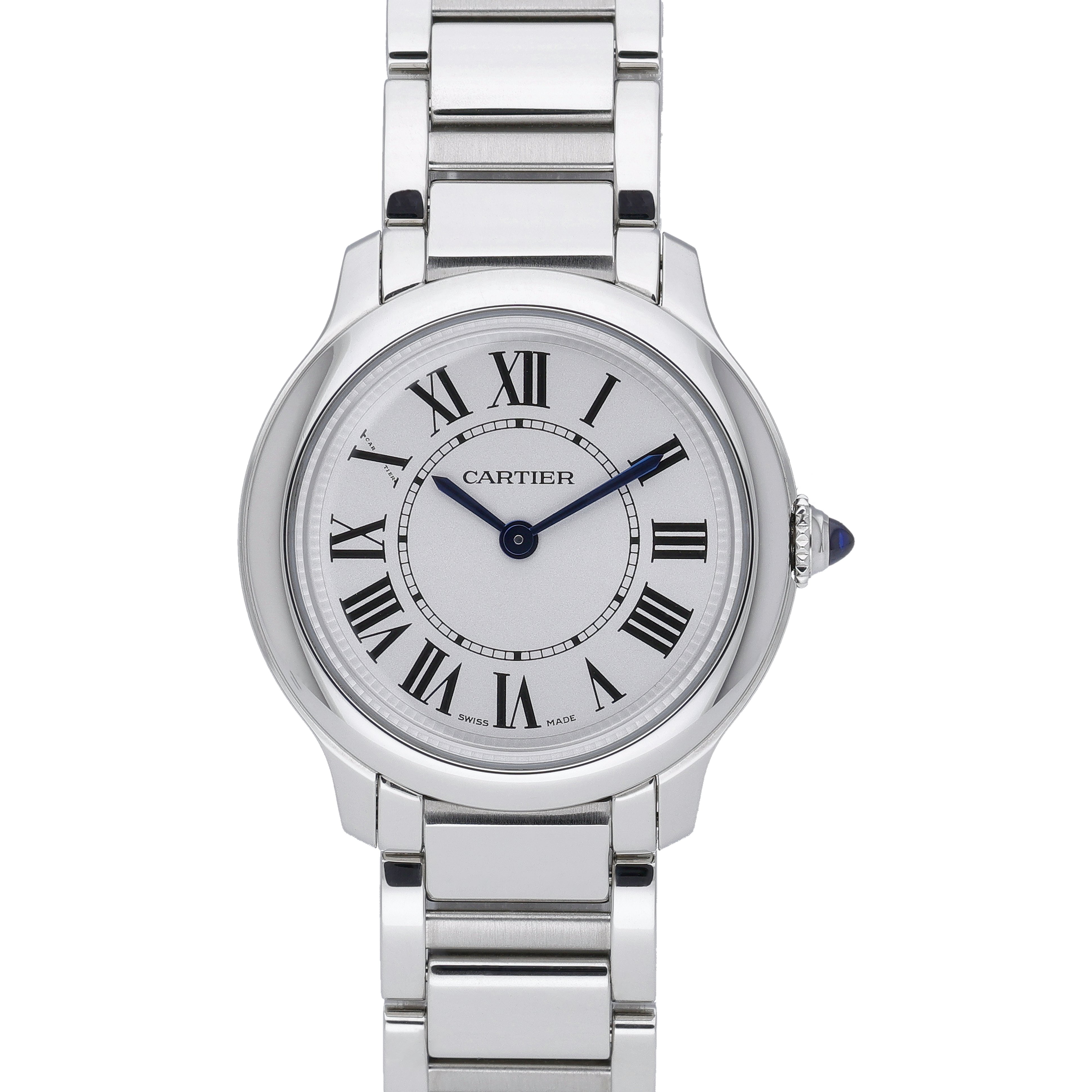 Cartier Ronde WSRN0033 Silver Dial at Sonning Vintage Watches