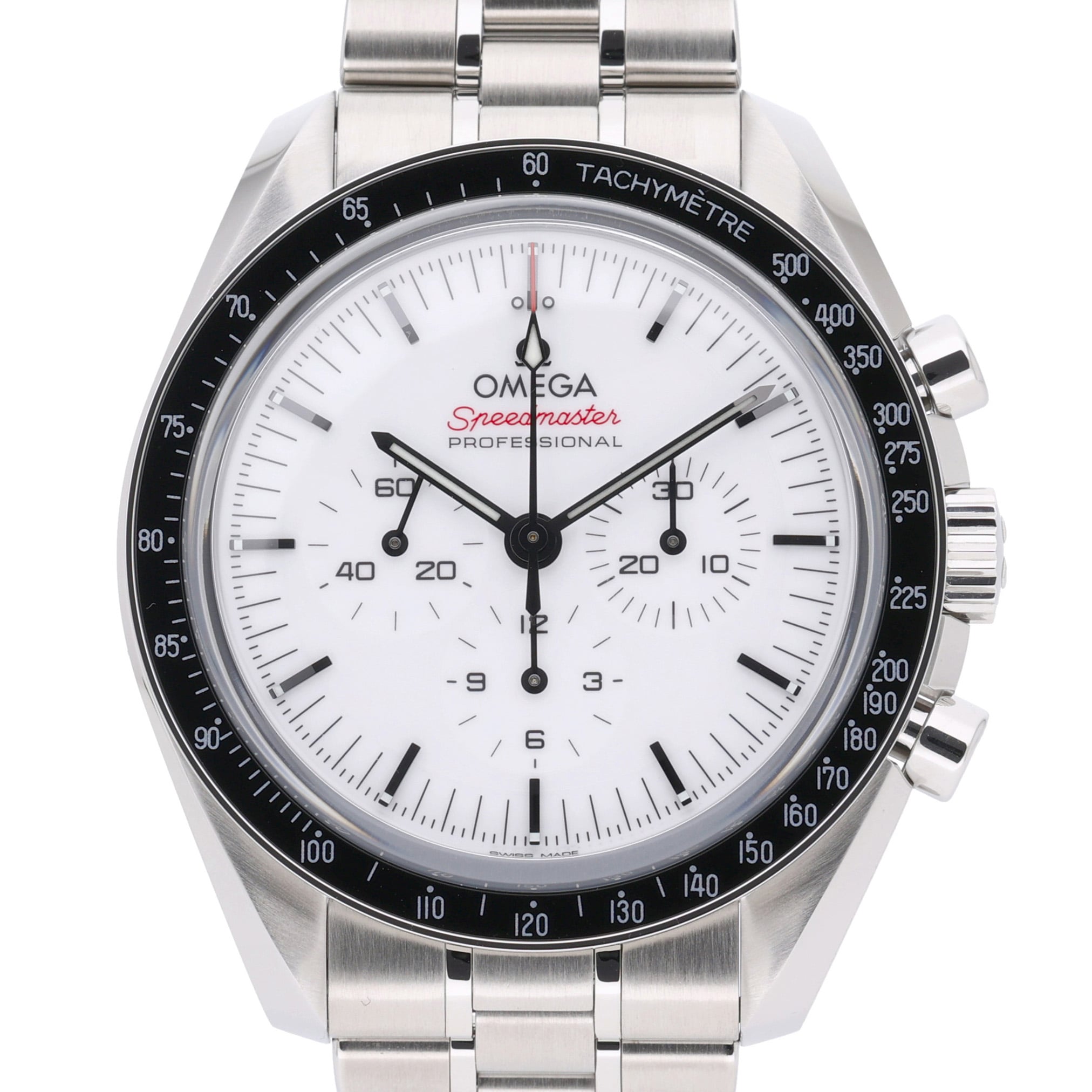 Omega Speedmaster Moonwatch 310.30.42.50.04.001 White Dial at Sonning Vintage Watches