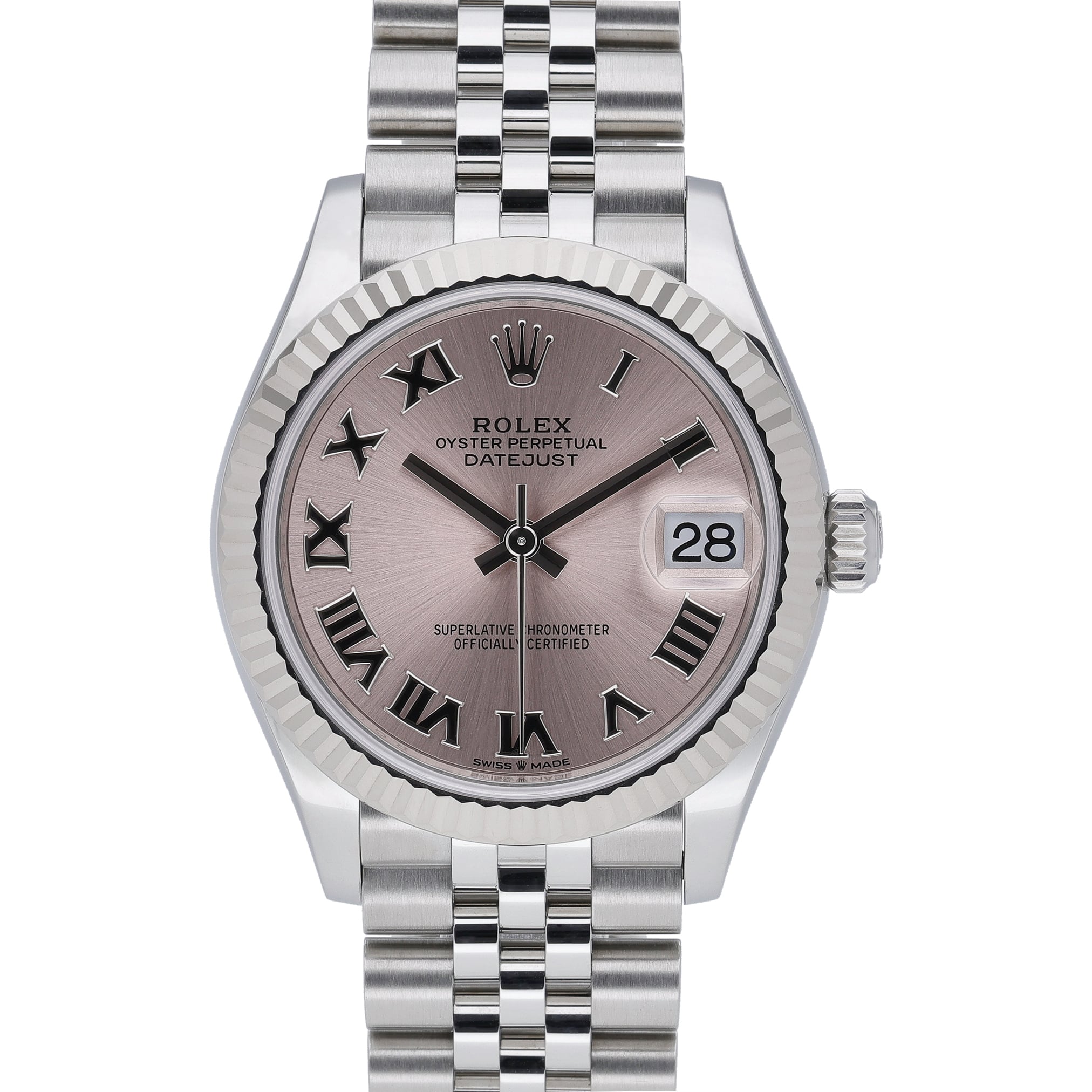 Rolex Datejust 278274 Pink Roman Numeral Dial at Sonning Vintage Watches