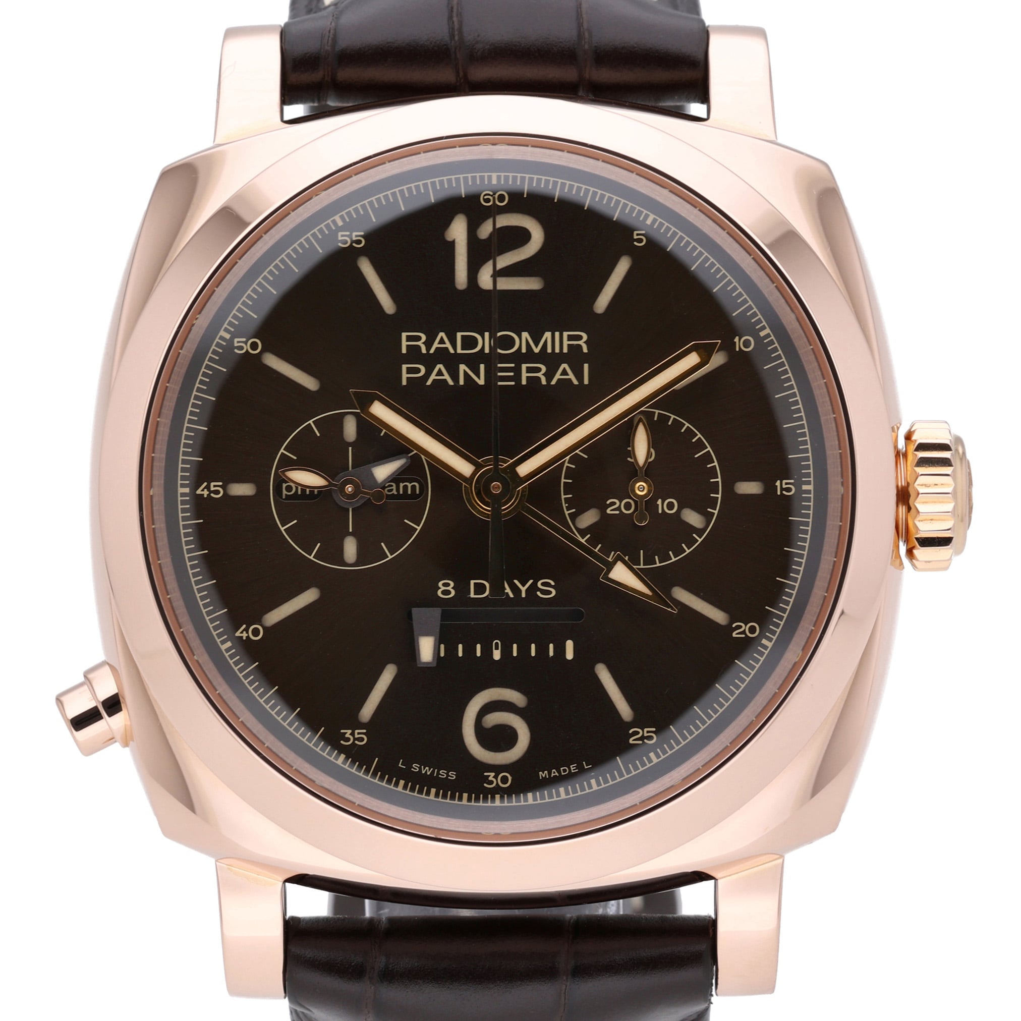 Panerai Radiomir Gmt PAM00502 Brown Dial at Sonning Vintage Watches