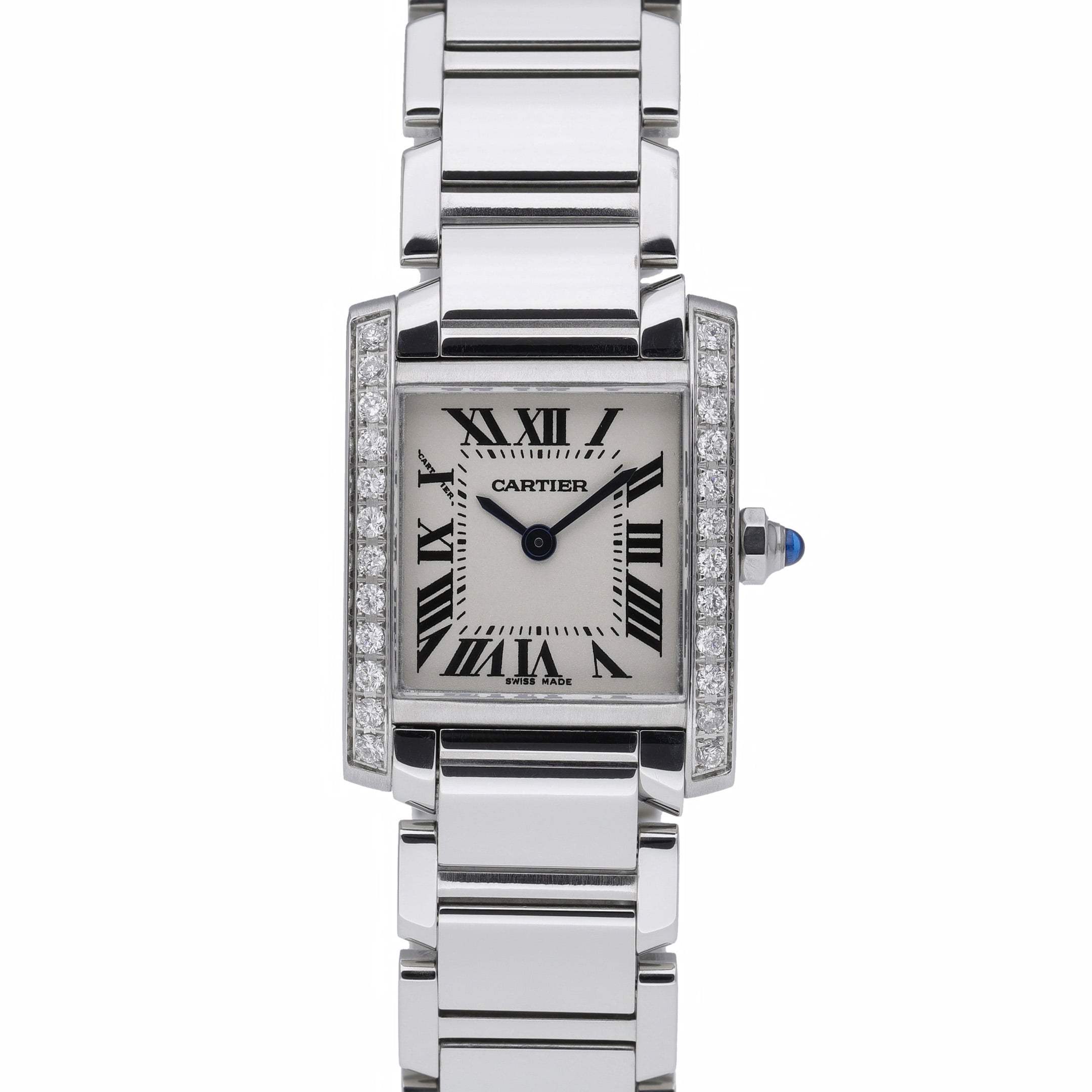 Cartier Tank Francaise 2384 White Dial at Sonning Vintage Watches