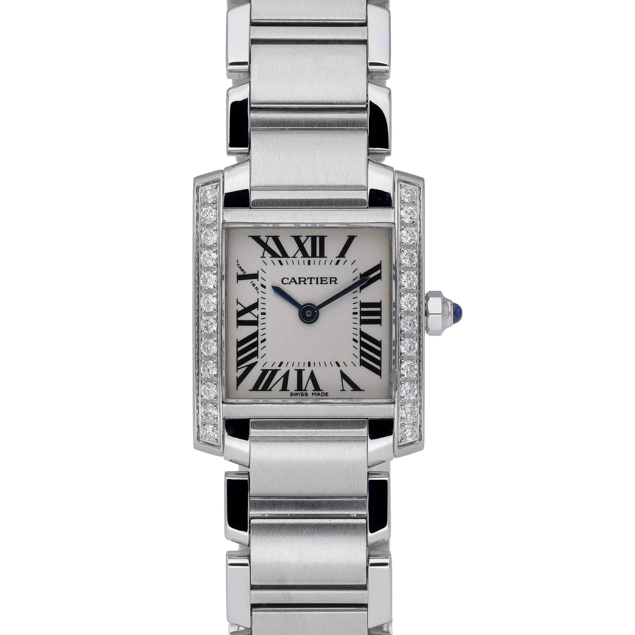 Cartier Tank Francaise 2384 White Dial at Sonning Vintage Watches
