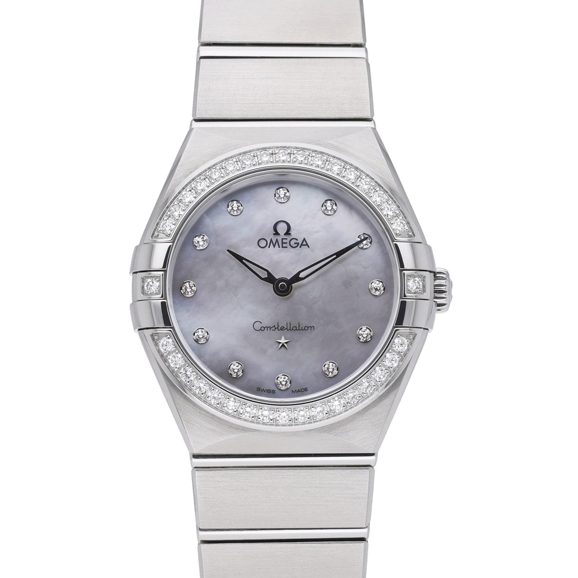 Omega Constellation 13115286055001 White MOP Dial at Sonning Vintage Watches