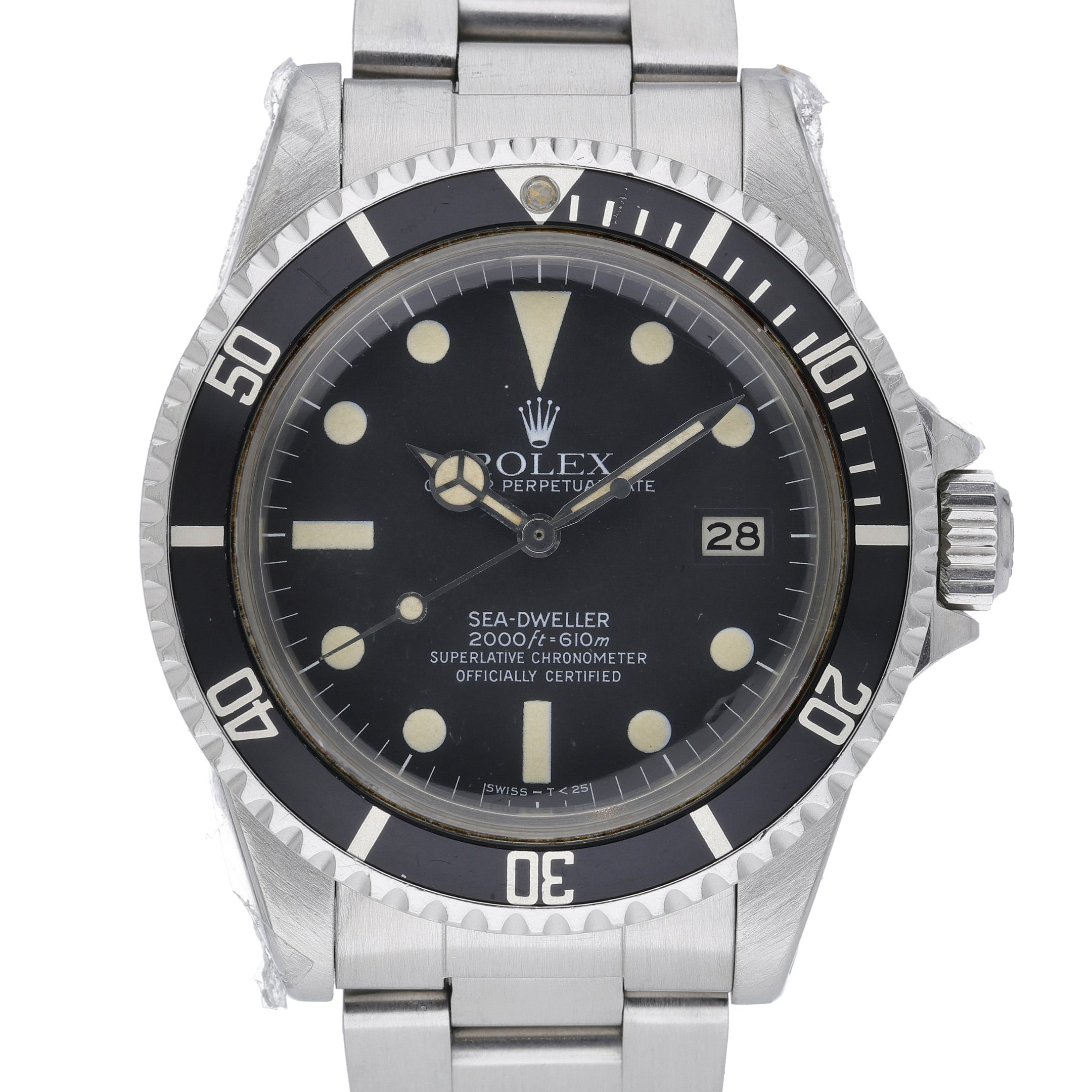Rolex Sea-Dweller Great White 1665 Black Dial at Sonning Vintage Watches