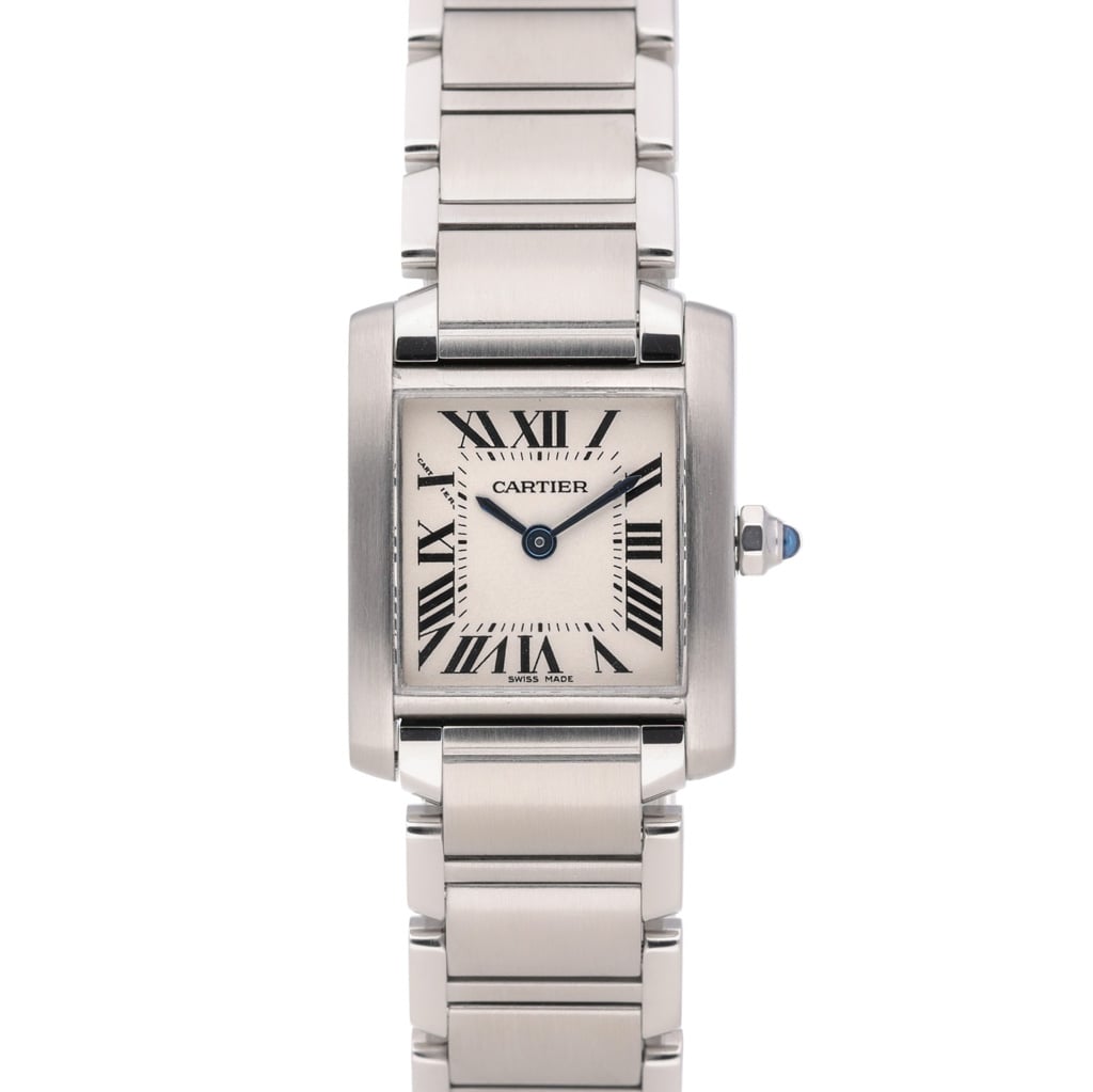 Cartier Tank Francaise 2384 White Dial at Sonning Vintage Watches