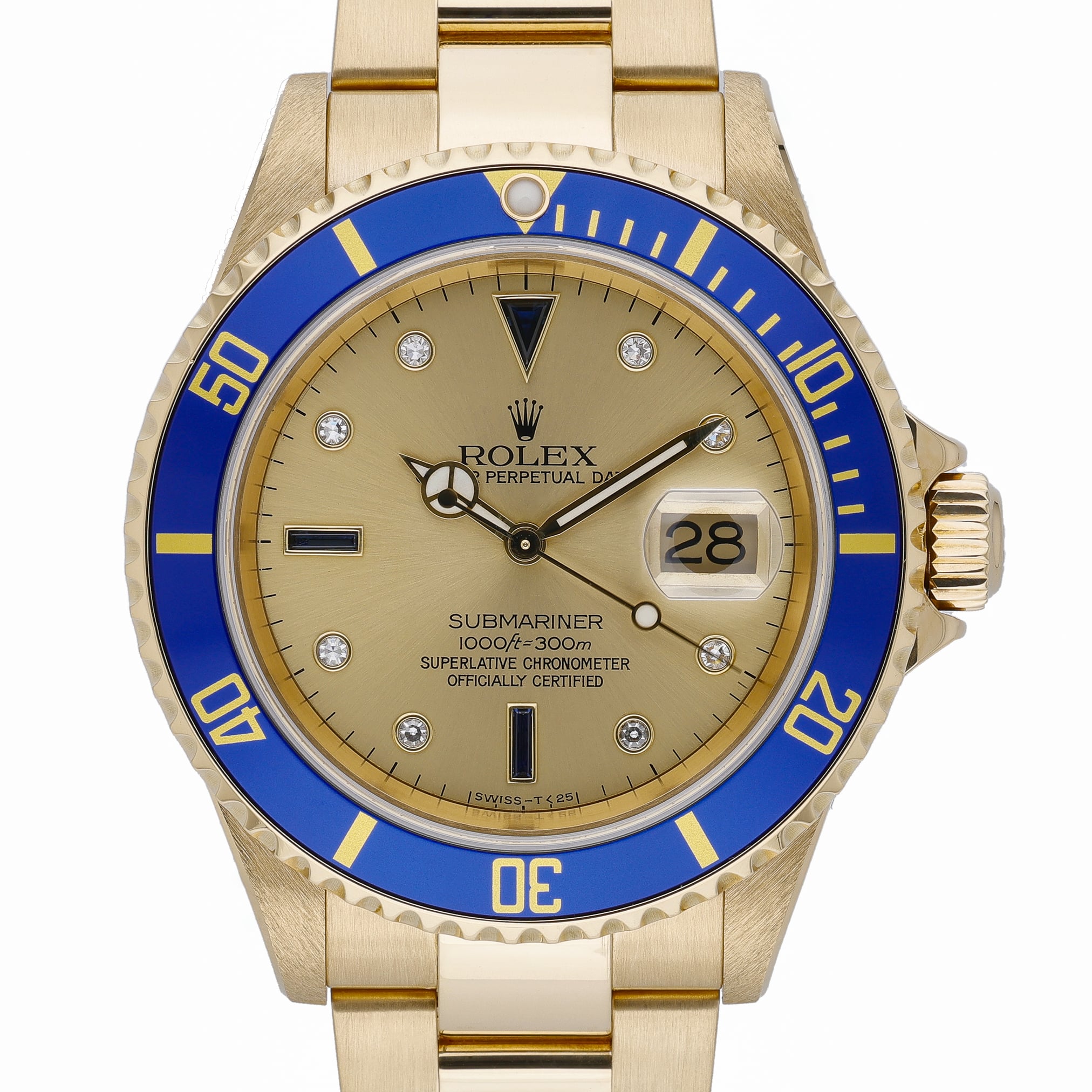 Rolex Submariner 16618 Champagne Dial at Sonning Vintage Watches