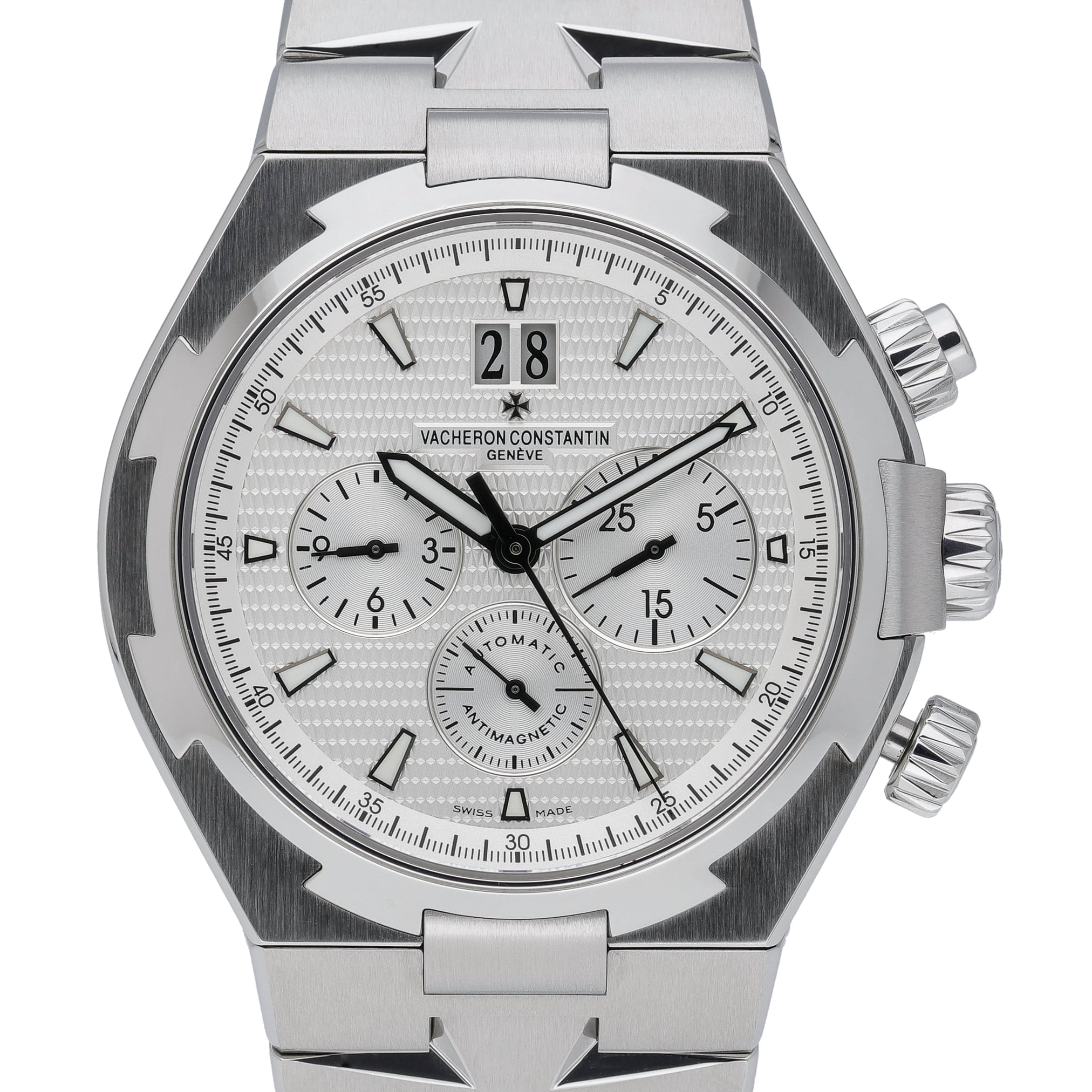 Vacheron Constantin Overseas Chronograph 49150/B01A Silver Dial at Sonning Vintage Watches