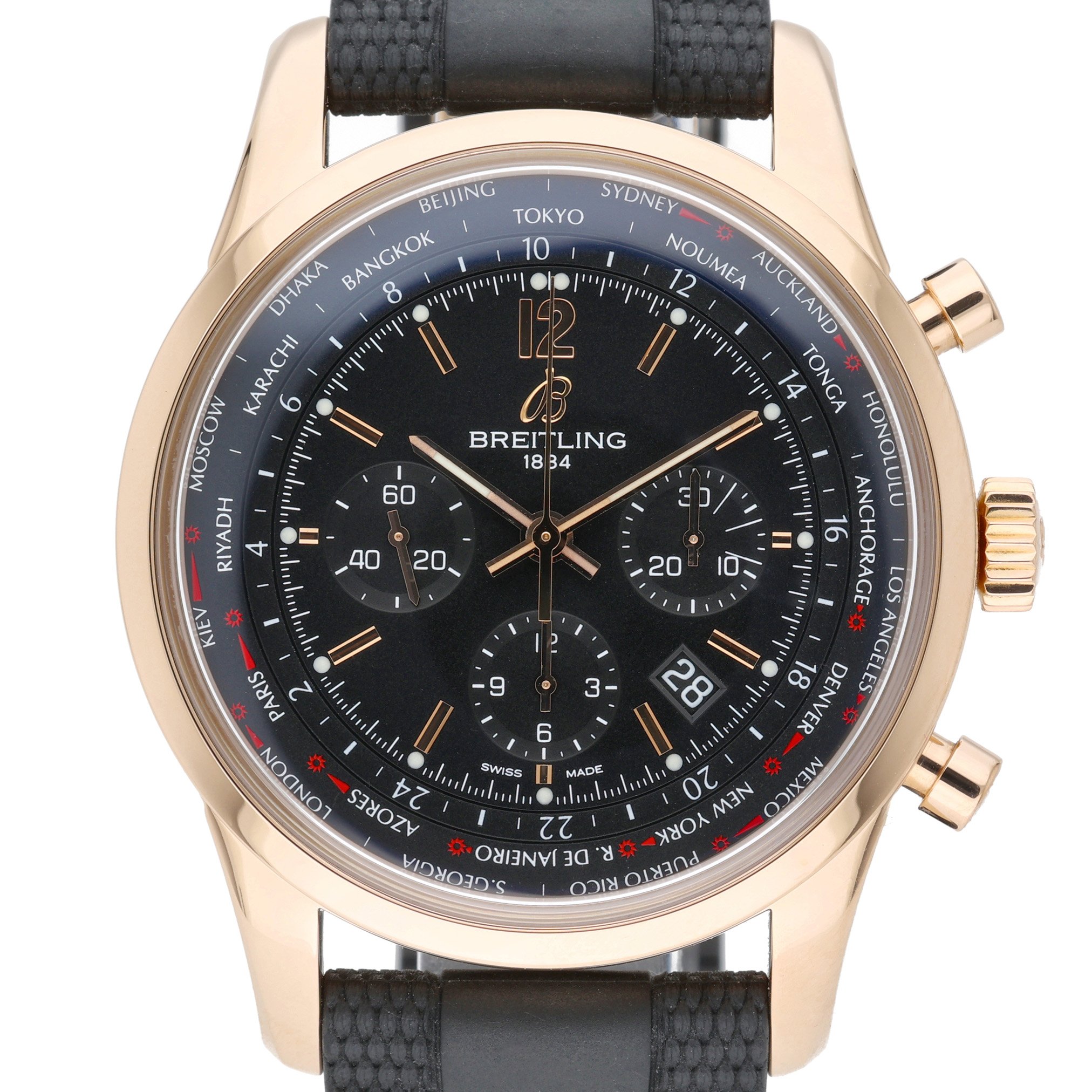 Breitling Transocean Chronograph Unitime at Sonning Vintage Watches