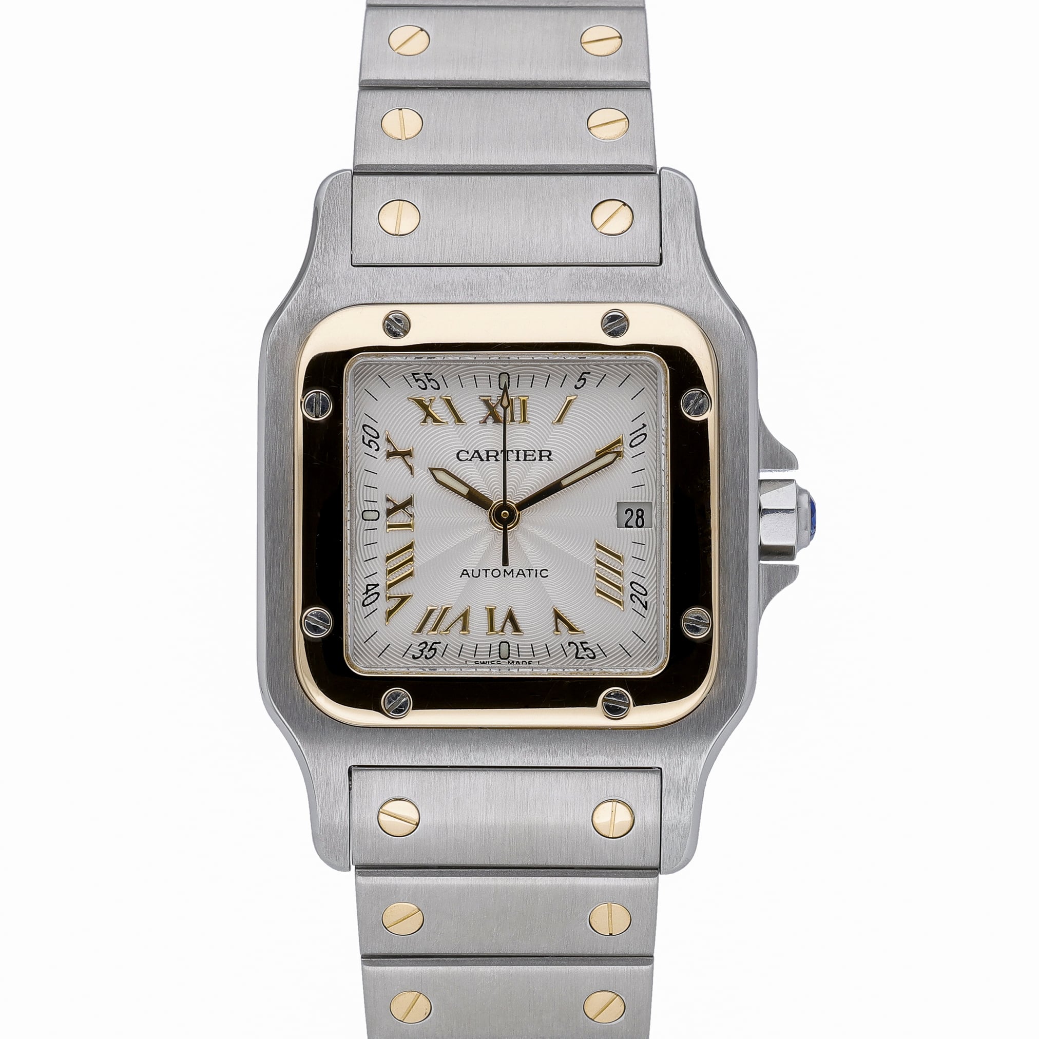 Cartier Santos 2319 Silver Dial at Sonning Vintage Watches