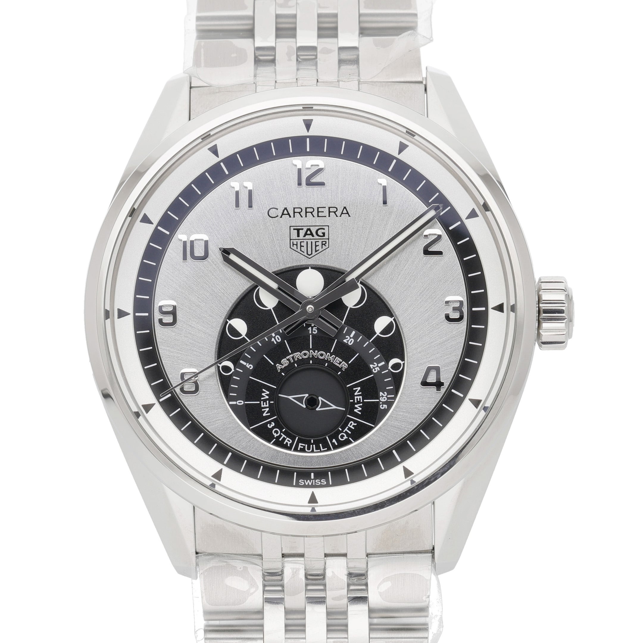 Tag Heuer Carrera Astronomer WBX2110 Silver Dial at Sonning Vintage Watches