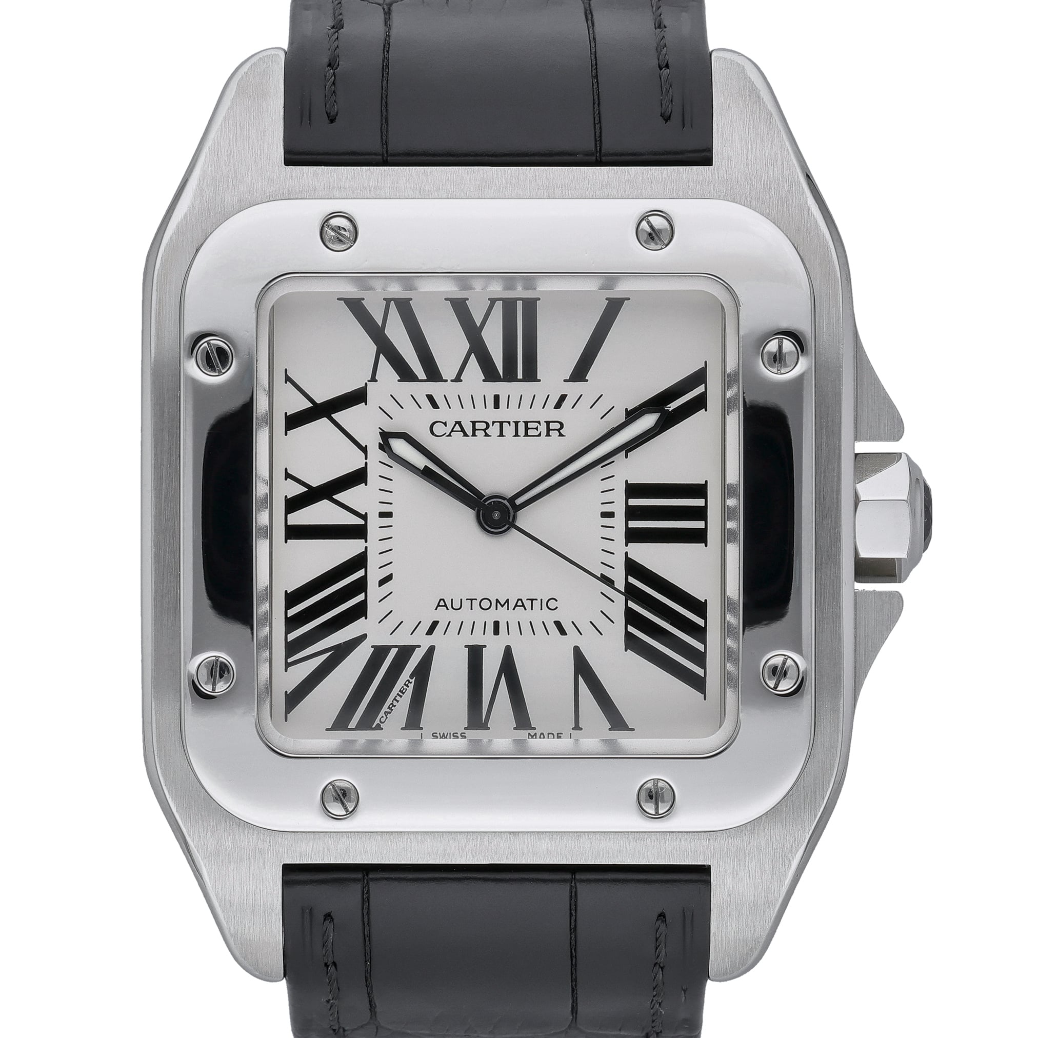 Cartier Santos 100 2656 White Dial at Sonning Vintage Watches