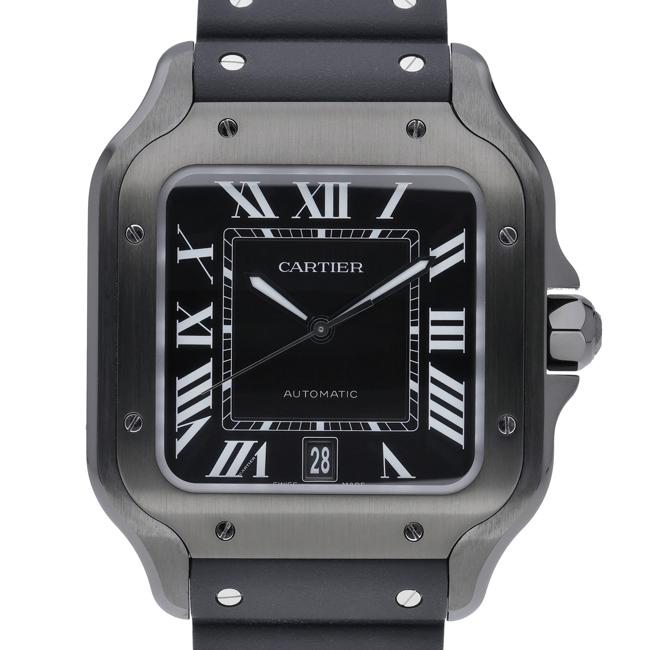 Cartier Santos De Cartier WSSA0039 Black Dial at Sonning Vintage Watches