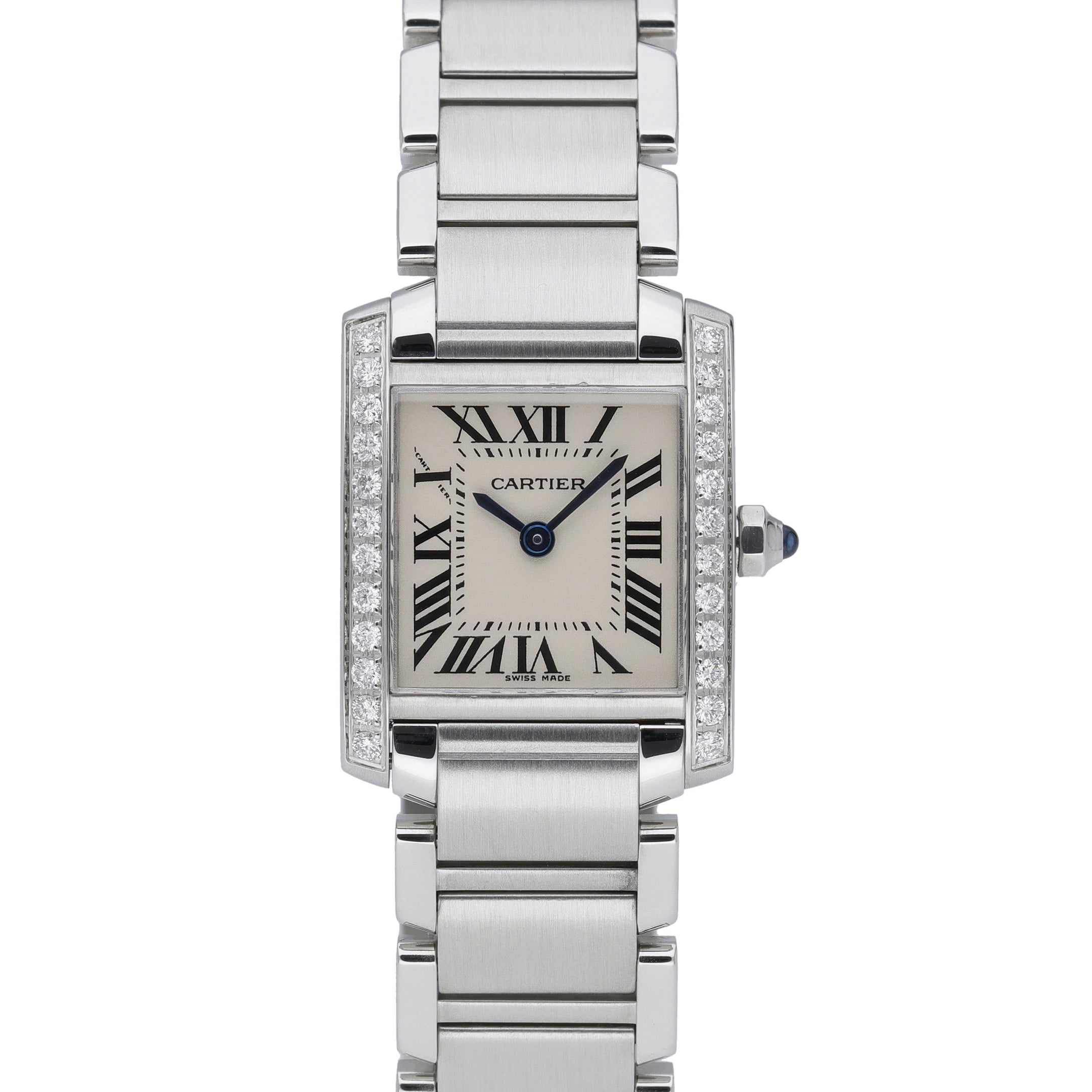 Cartier Tank Francaise 2384 White Dial at Sonning Vintage Watches