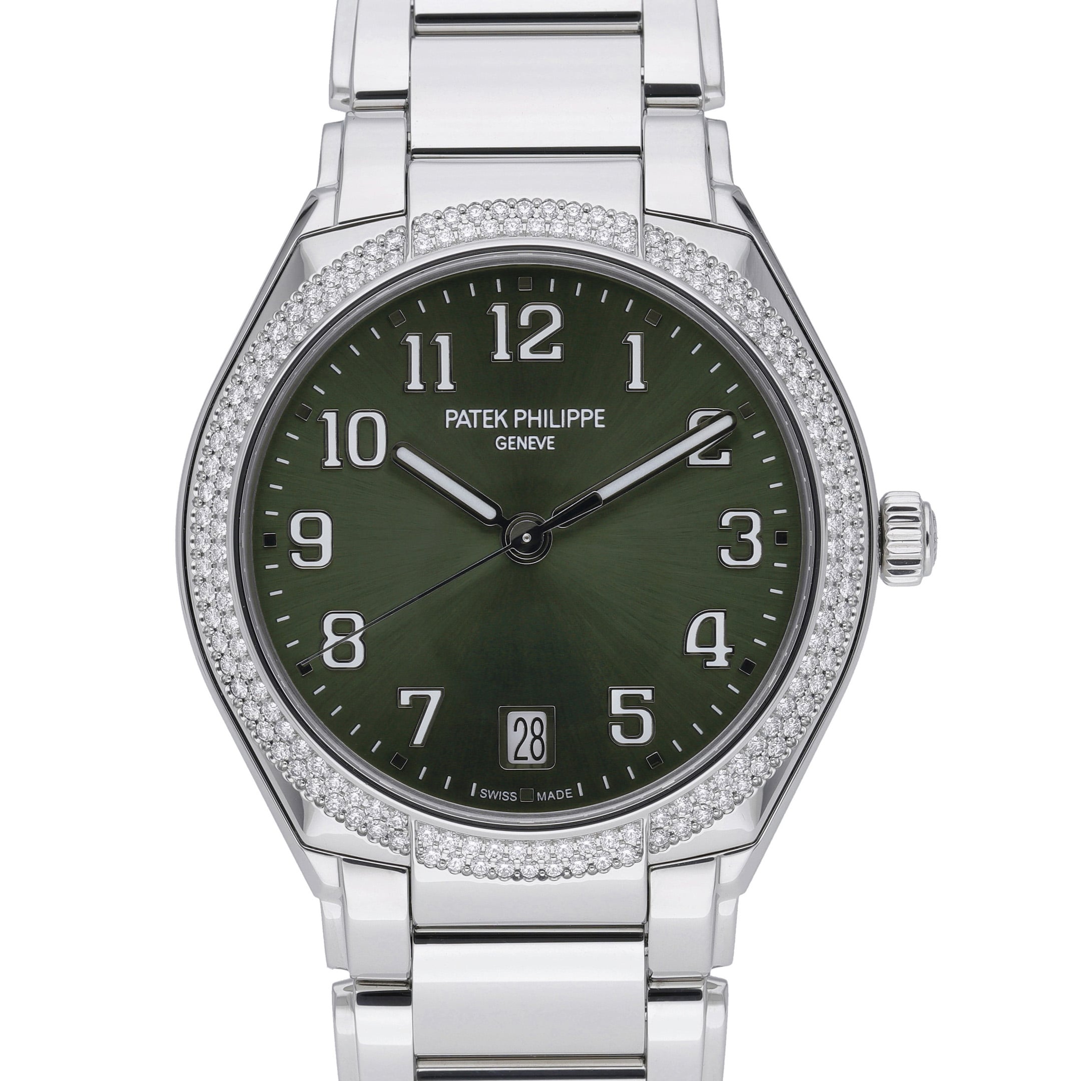 Patek Philippe Twenty-4 7300/1200A-011 Green Dial at Sonning Vintage Watches