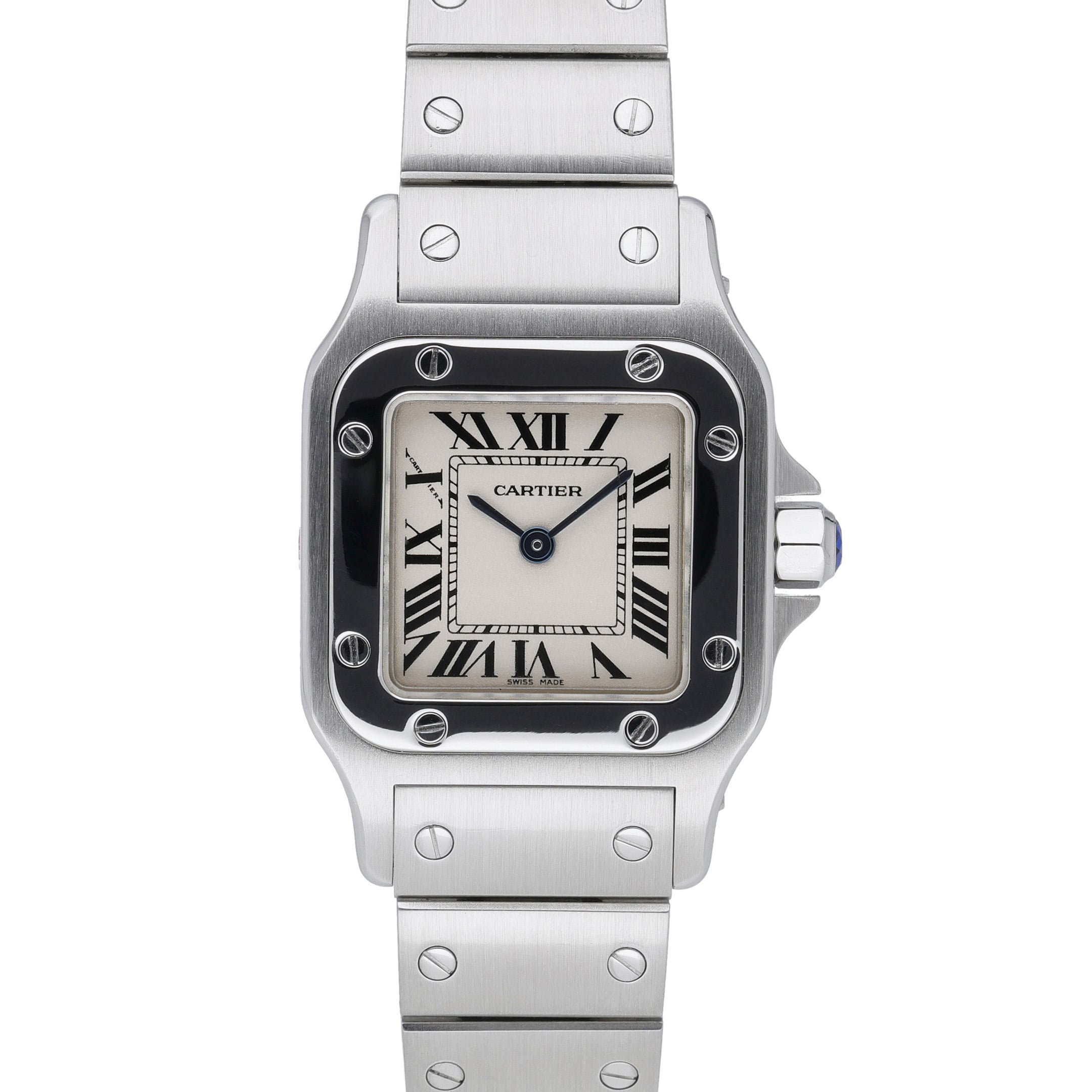 Cartier Santos Galbée 1565 White Dial at Sonning Vintage Watches
