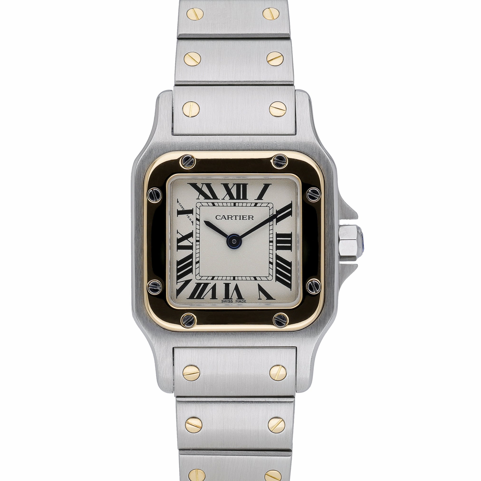 Cartier Santos Galbee 1567 Ivory Dial at Sonning Vintage Watches
