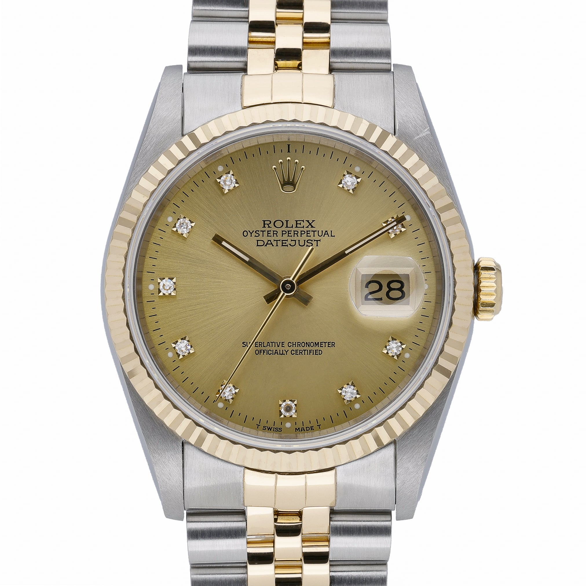 Rolex Datejust 16233 Champagne Dial at Sonning Vintage Watches