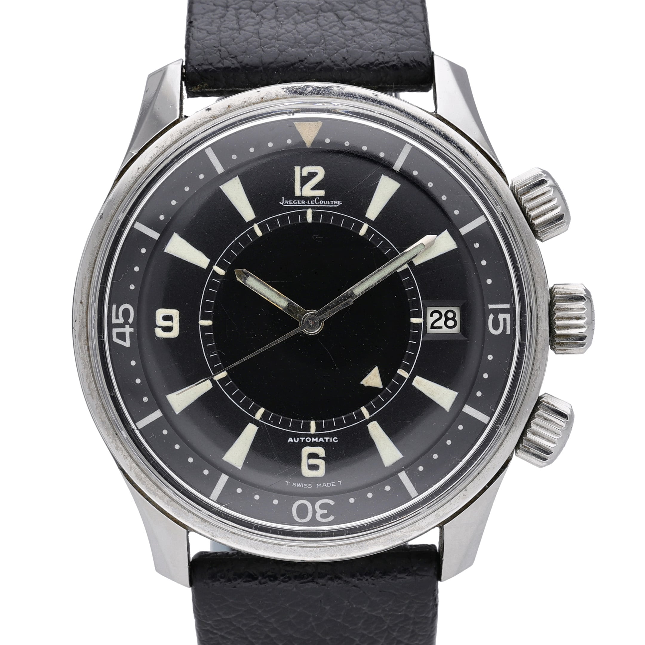Jaeger-Lecoultre Polaris E859 Black Dial at Sonning Vintage Watches