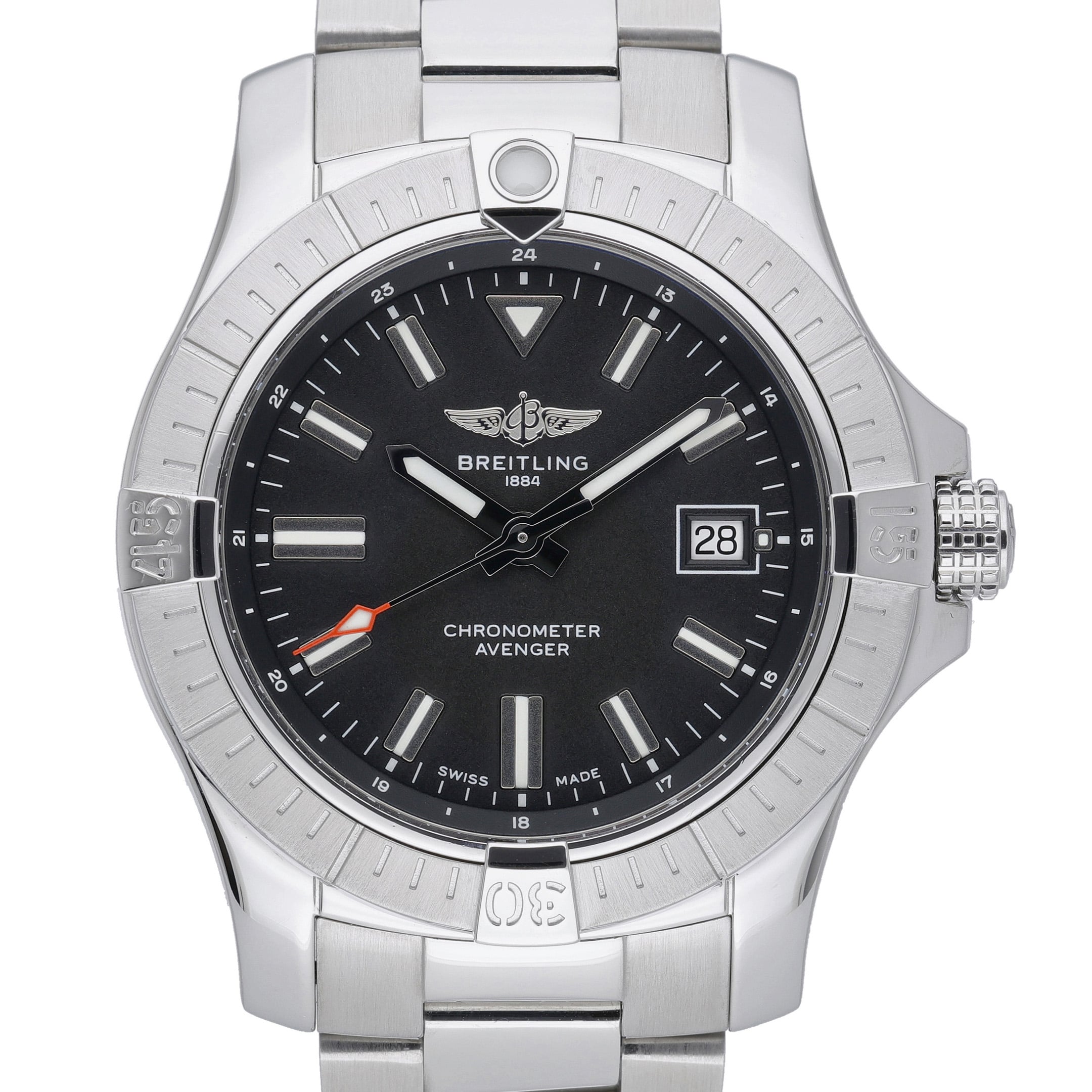 Breitling Avenger Automatic 43 A17318101B1X2 Black Dial at Sonning Vintage Watches