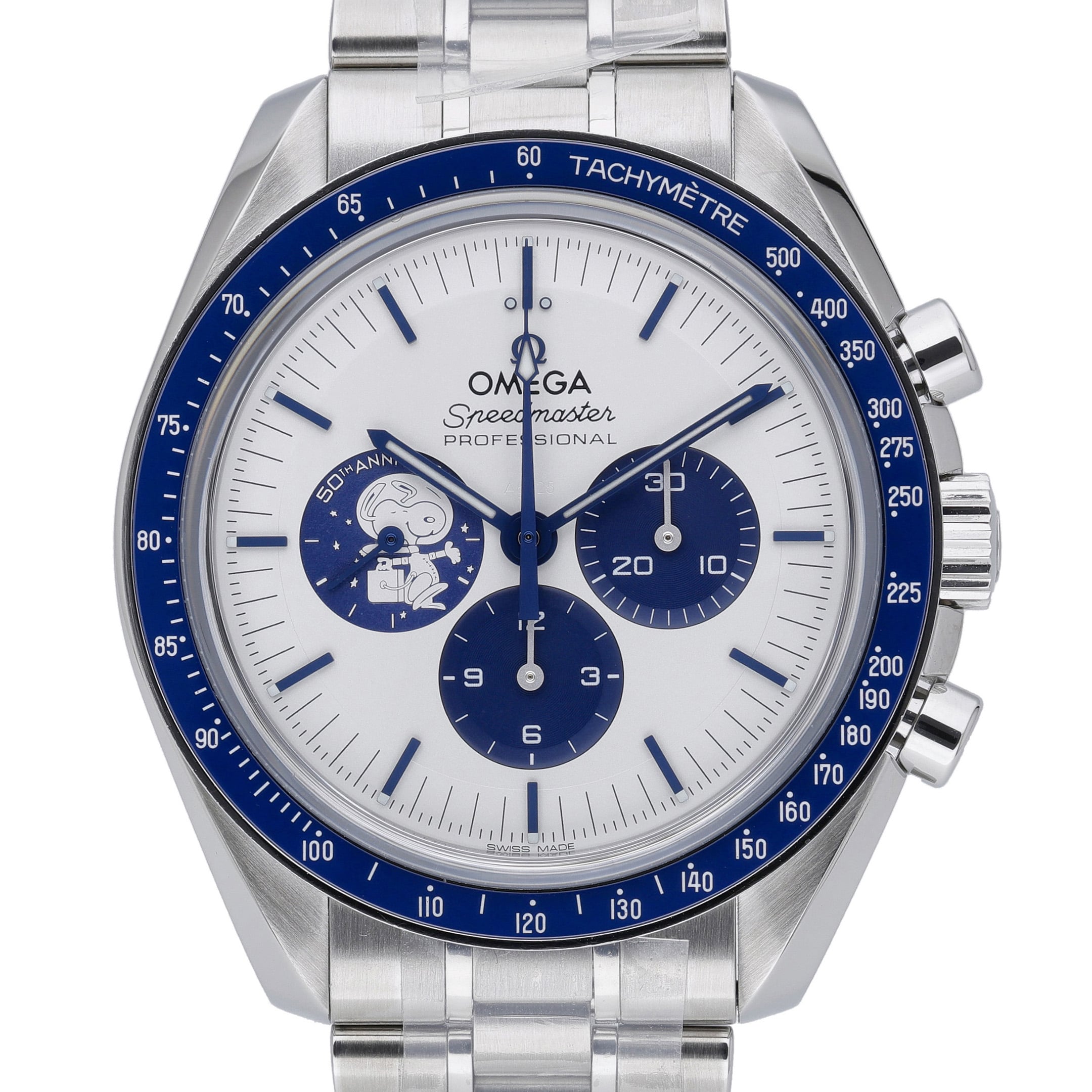 Omega Speedmaster Snoopy 310.32.42.50.02.001 White Dial at Sonning Vintage Watches