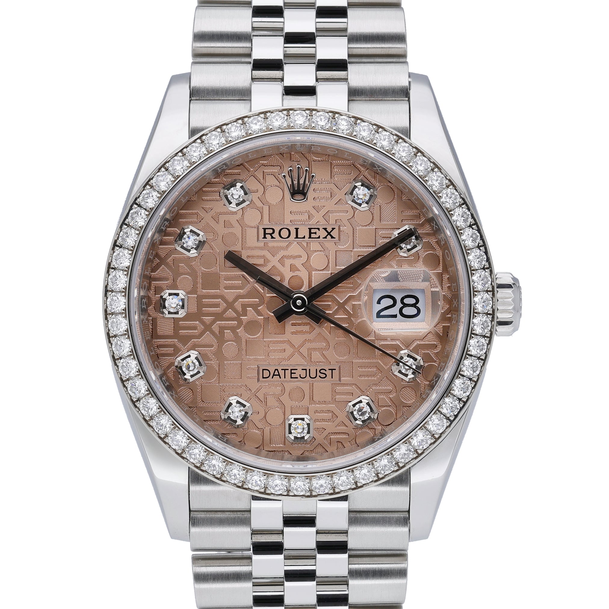 Rolex Datejust 126284RBR Salmon Dial at Sonning Vintage Watches