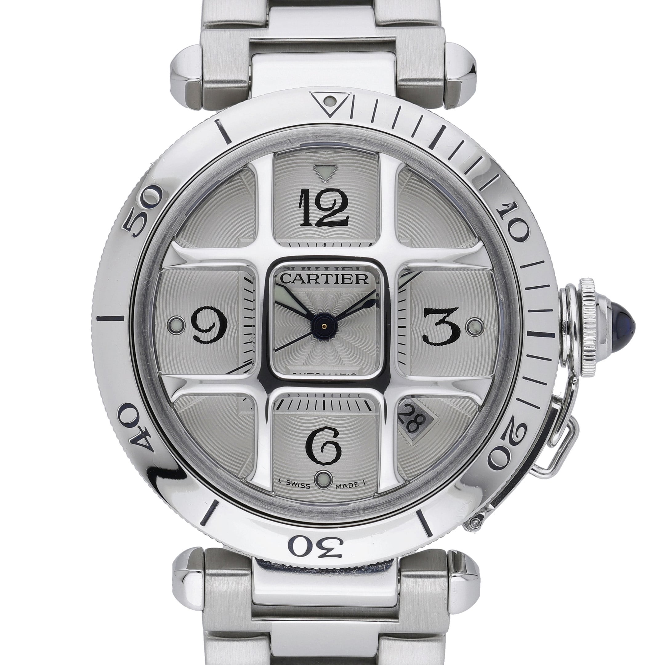 Cartier Pasha 2379 Silver Dial at Sonning Vintage Watches