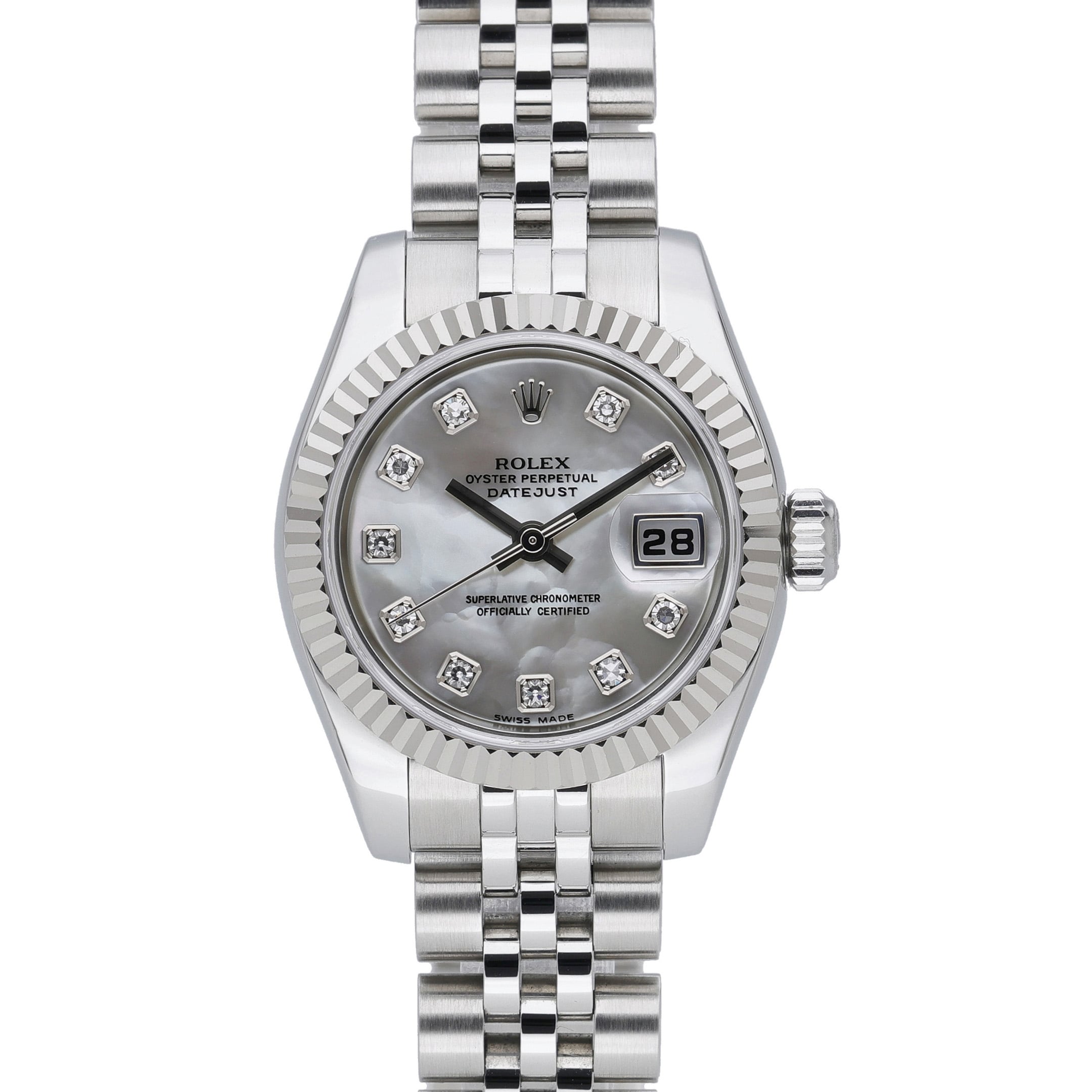 Rolex Datejust 179174 MOP Diamond Dial Dial at Sonning Vintage Watches