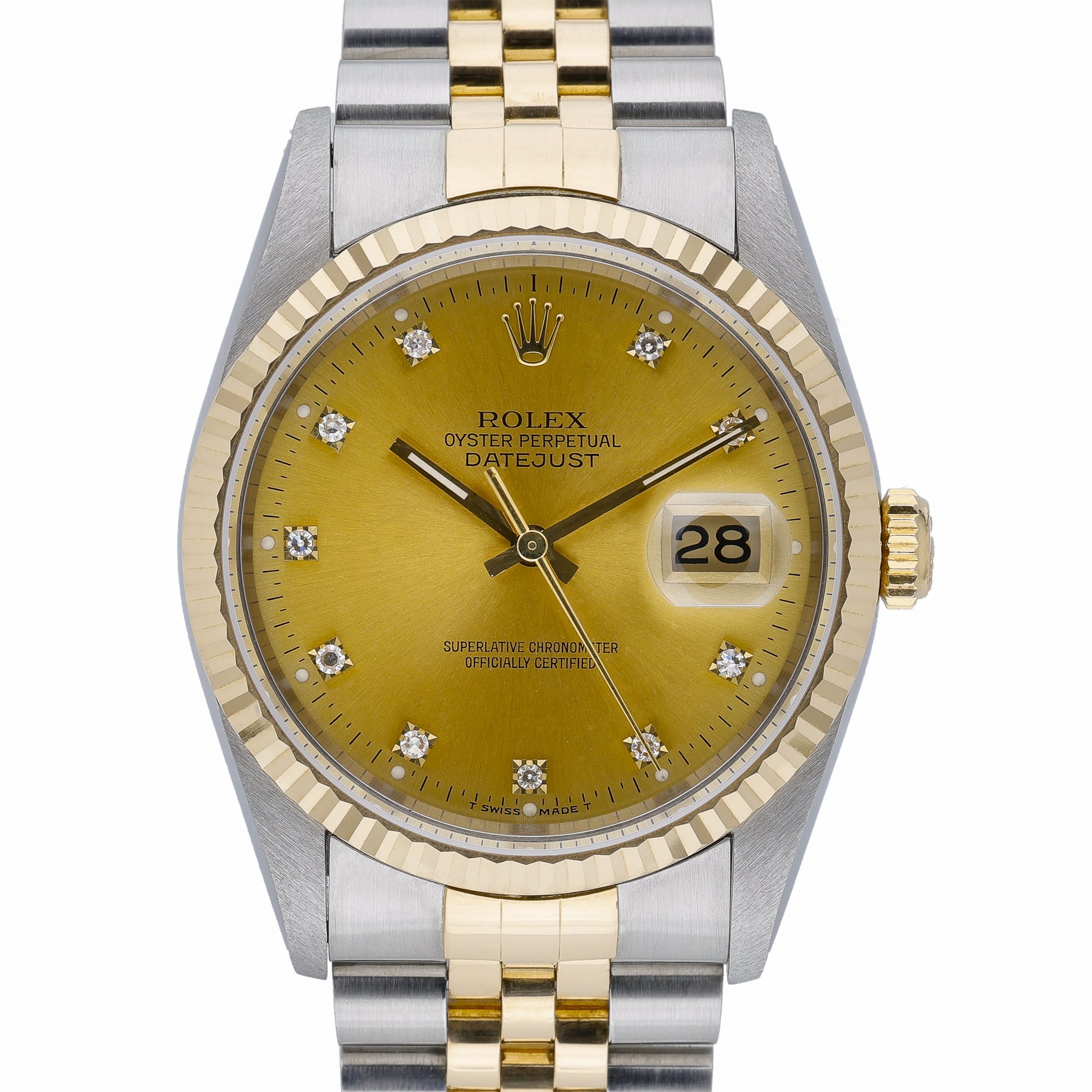 Rolex Datejust 16233 Champagne Dial at Sonning Vintage Watches