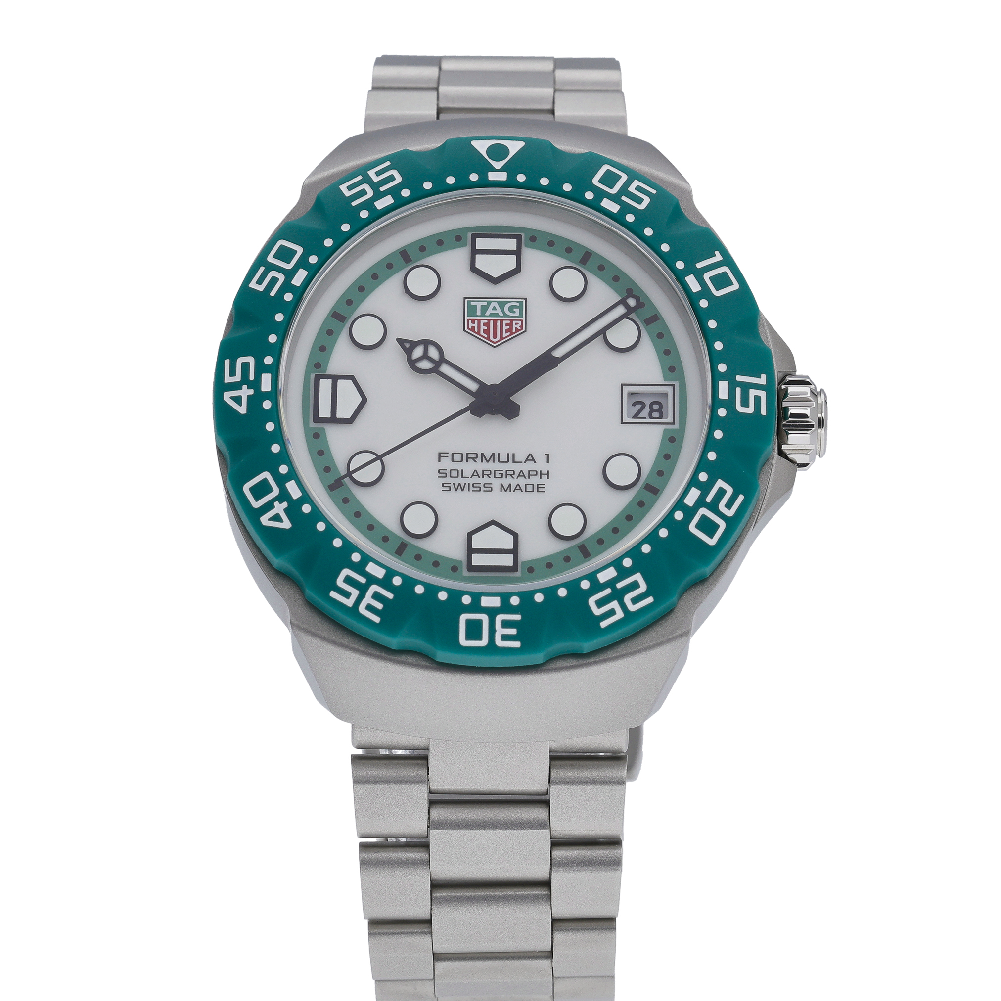 Tag Heuer Formula 1 Solargraph WBY1113.BA0042 White Dial at Sonning Vintage Watches