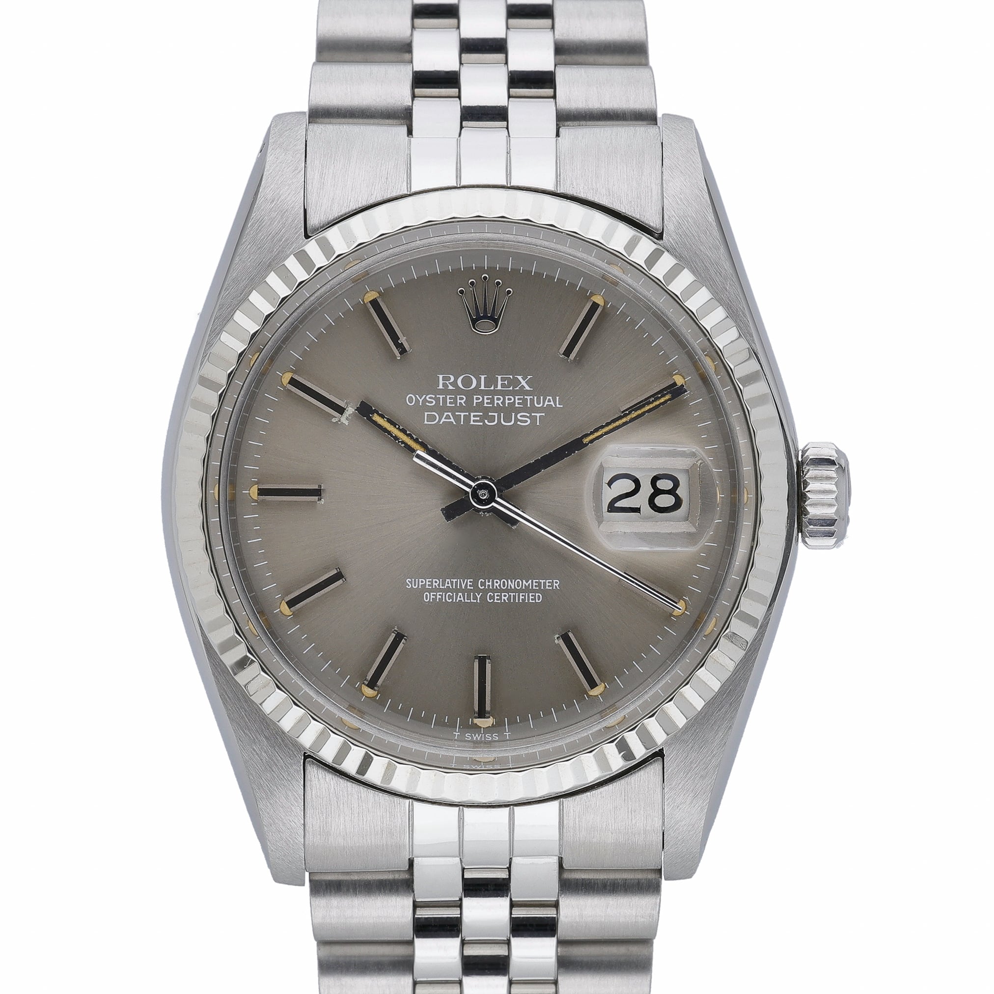 Rolex Oyster Perpetual 16014 Grey Dial at Sonning Vintage Watches