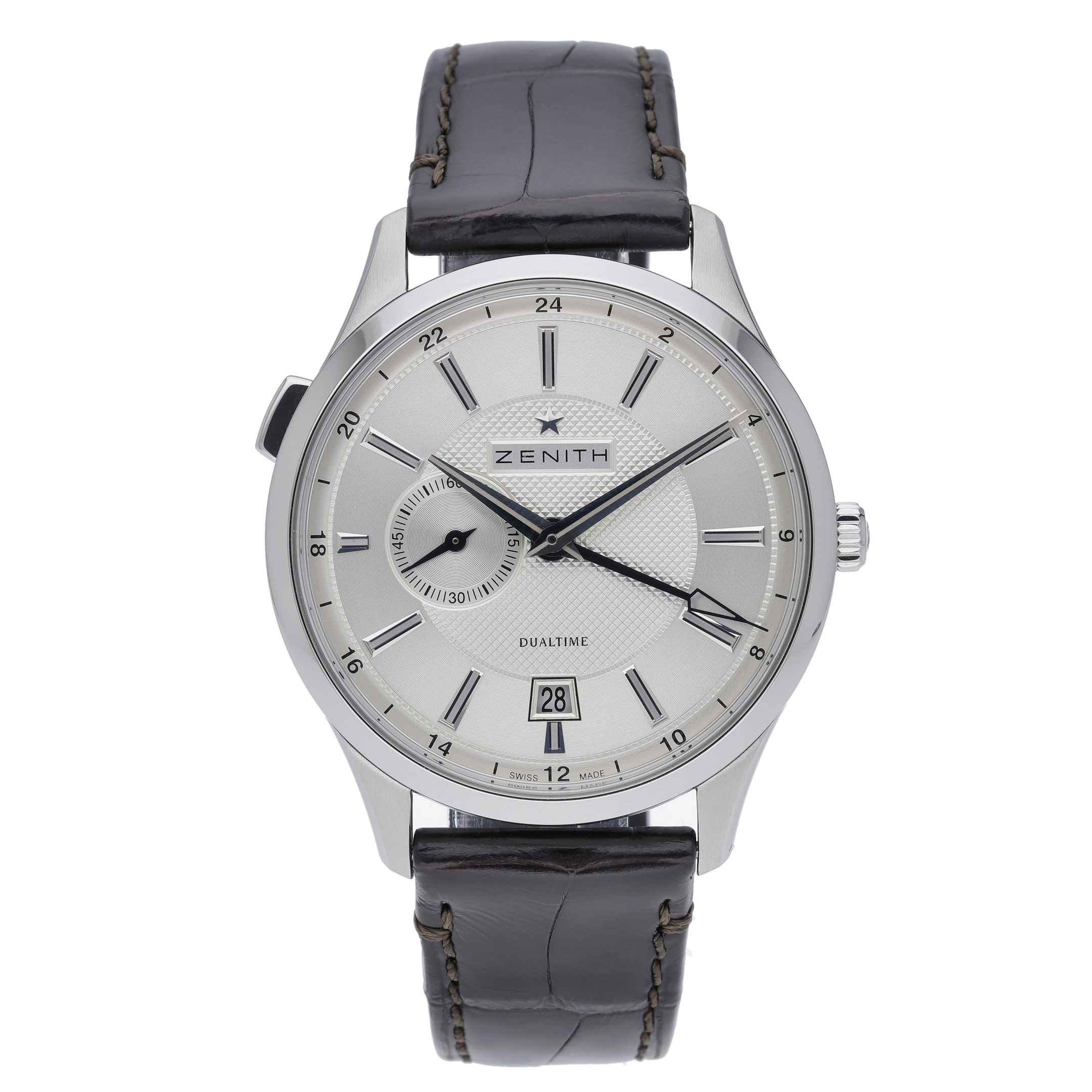 ZENITH ELITE DUAL TIME 03.2130.682 - SKU: 52420 - BQ Watches
