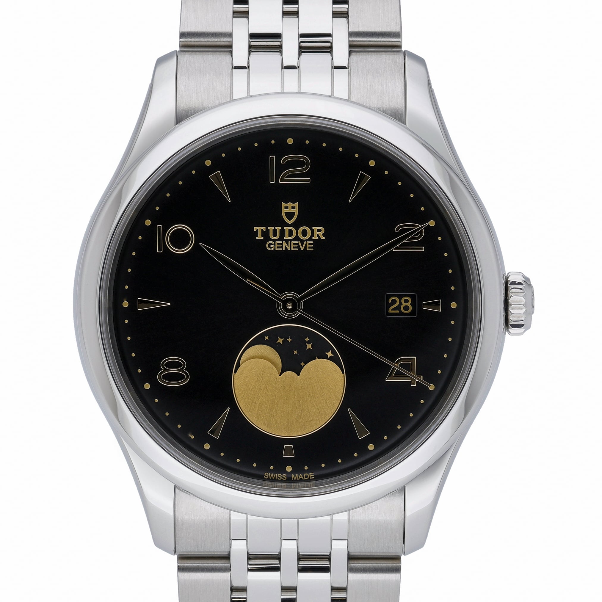 Tudor 1926 Luna M91560-0003 Black Dial at Sonning Vintage Watches